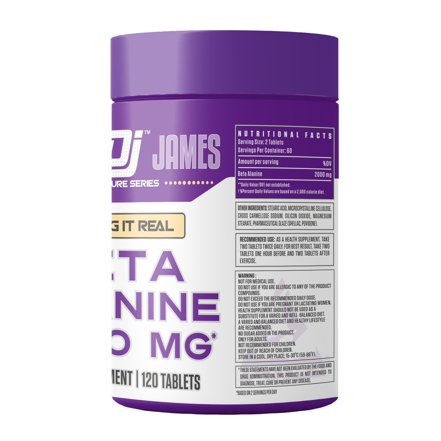 Dennis James Signature Series Beta-Alanine 4000 mg | 120 Tablets