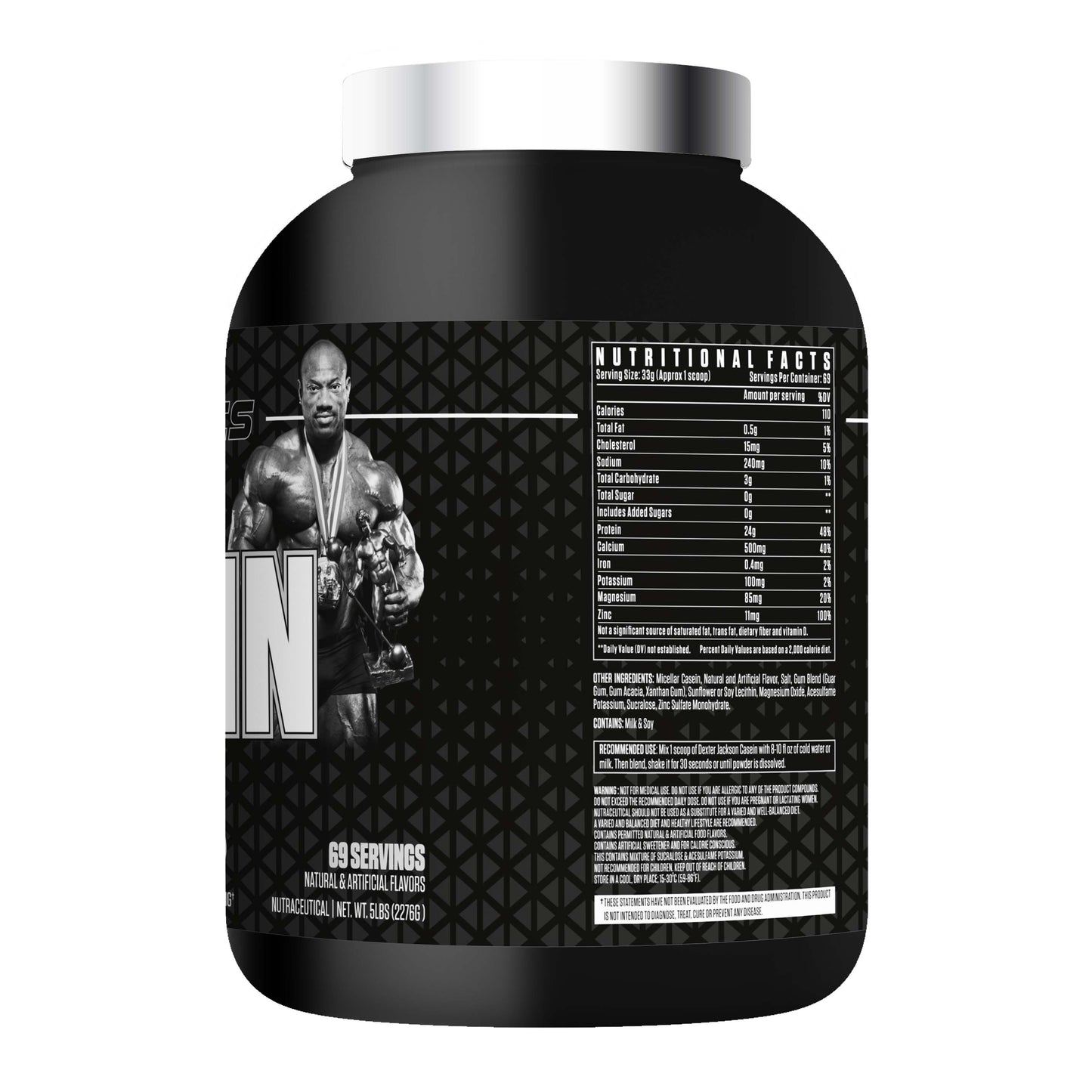Dexter Jackson Black Signature Series Casein Protein - Vanilla Ice Cream