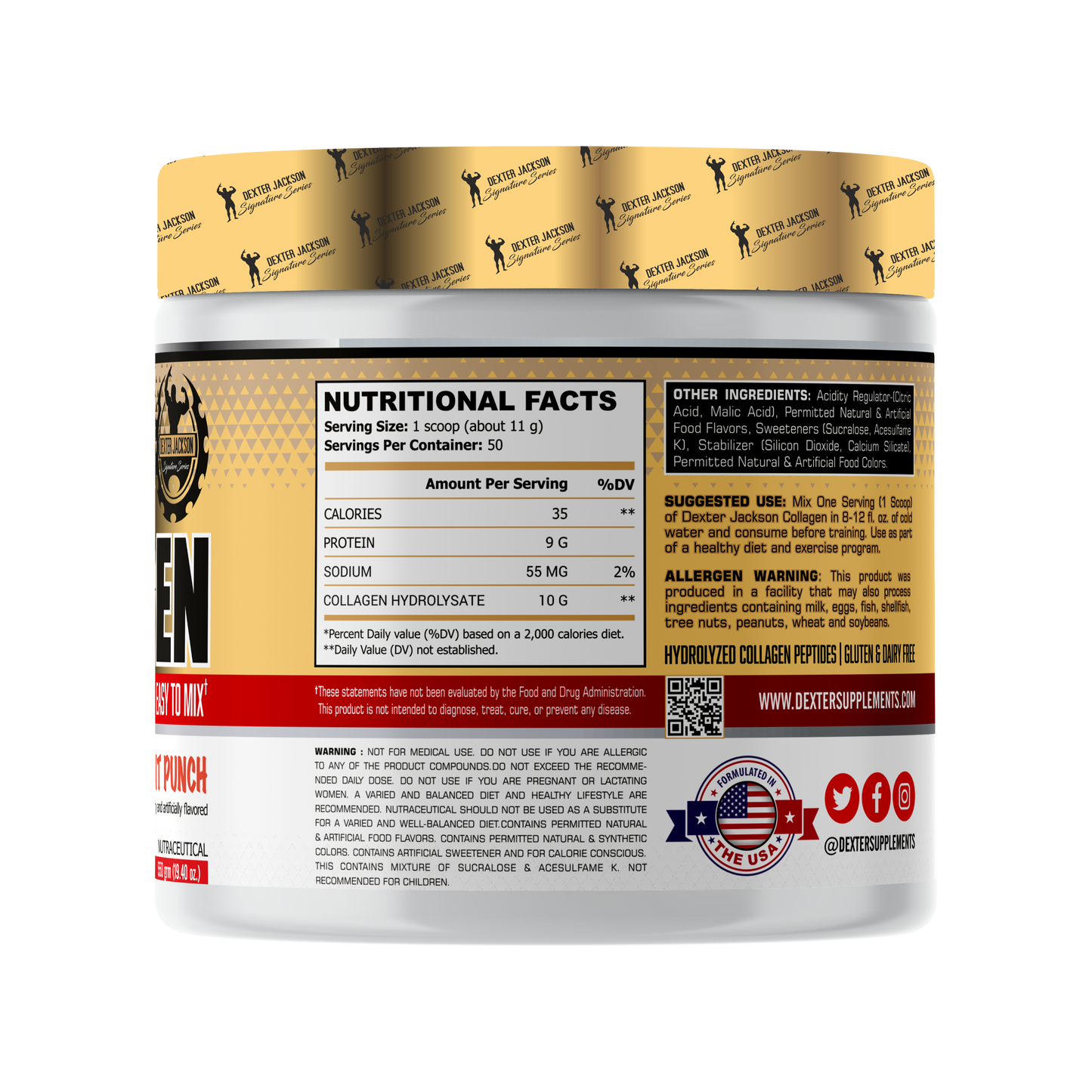 Dexter Jackson Gold Signature Series Collagen - Fruit Punch