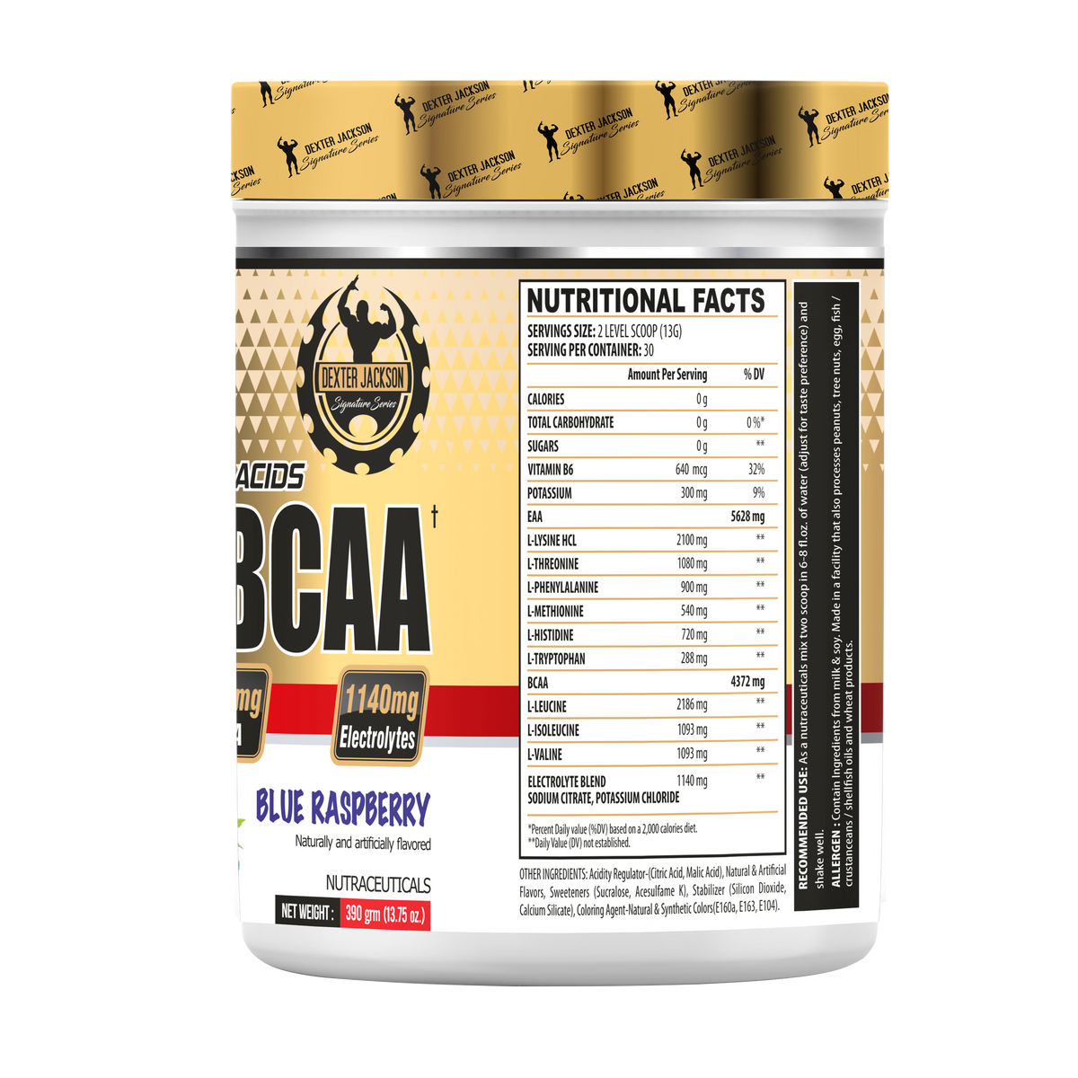 Dexter Jackson Gold Signature Series EAA + BCAA 30 Servings (Blue Raspberry)
