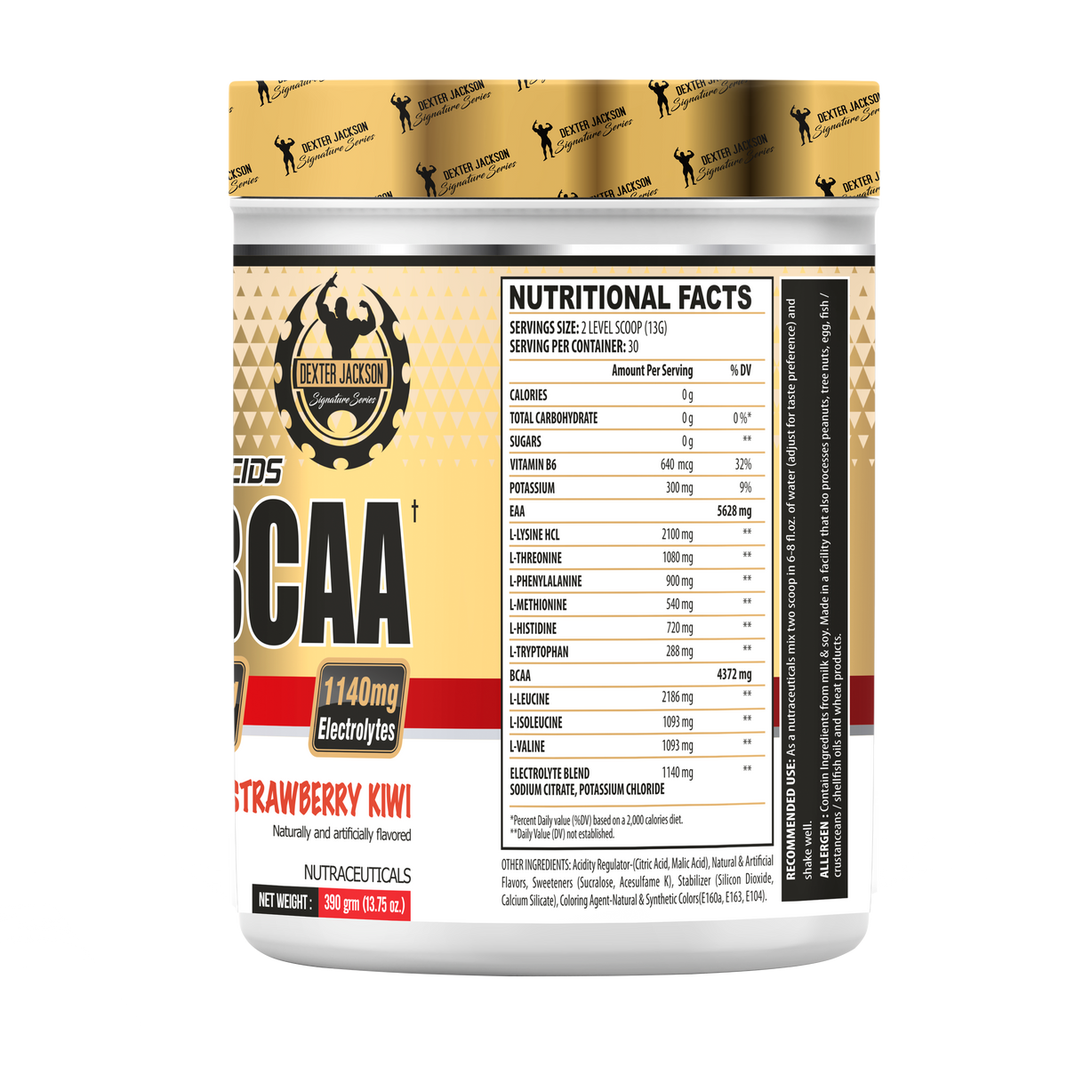 Dexter Jackson Gold Signature Series EAA + BCAA 30 Servings (Strawberry Kiwi)