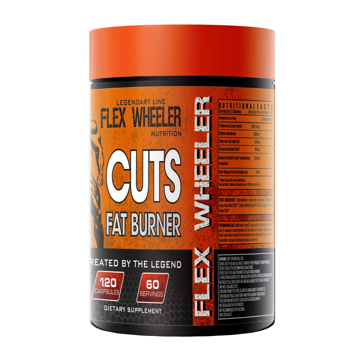 Flex Wheeler Cuts Fat Burner 120 Capsules | 60 Servings Flex Wheeler