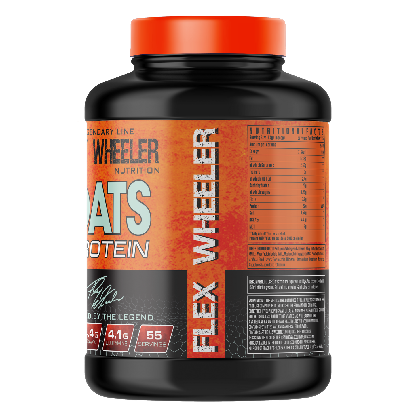 Flex Wheeler Oats Protein 3kg | 55 Servings Flex Wheeler