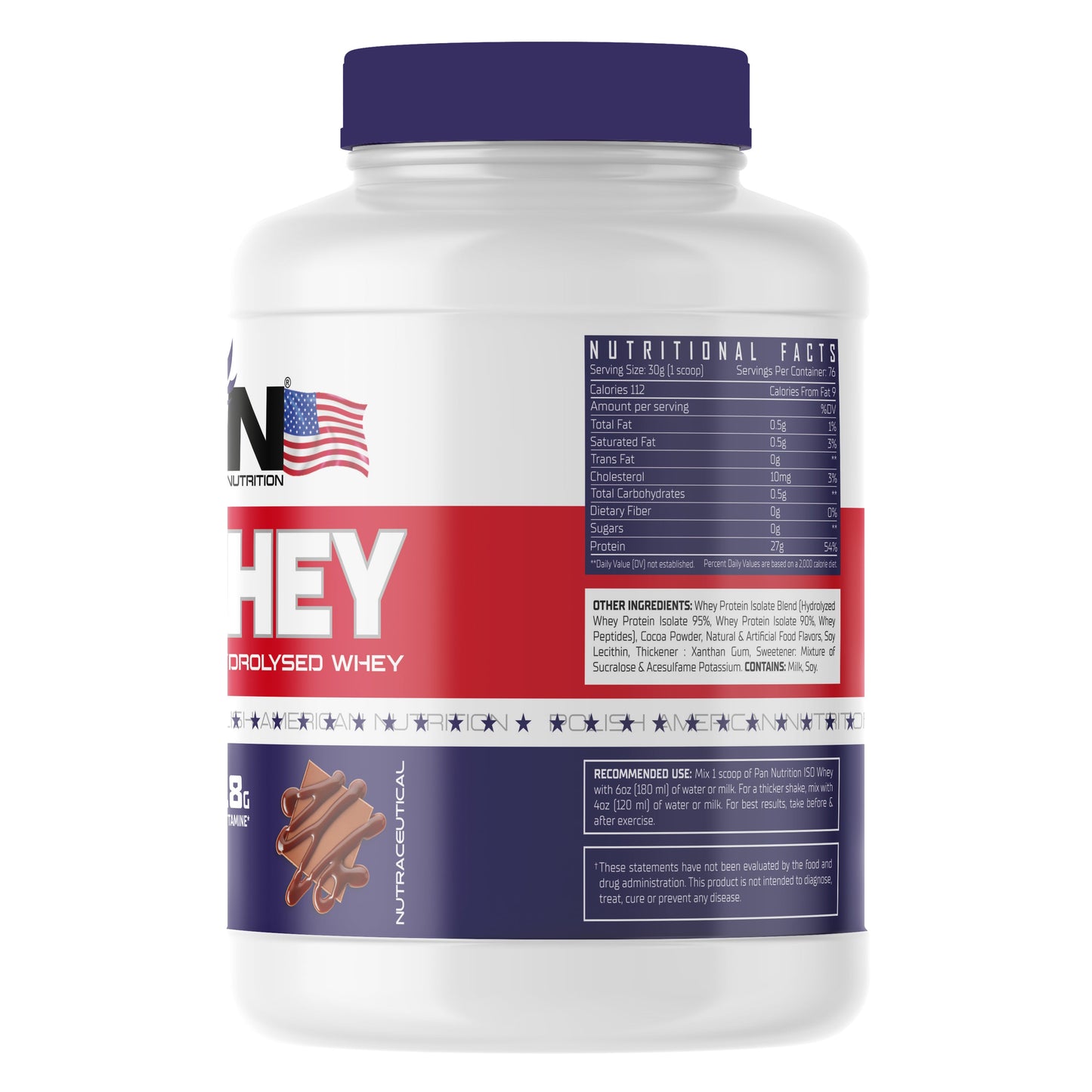 Pan Nutrition 100% Iso Whey Protein Isolate Hydrolyzed My Store