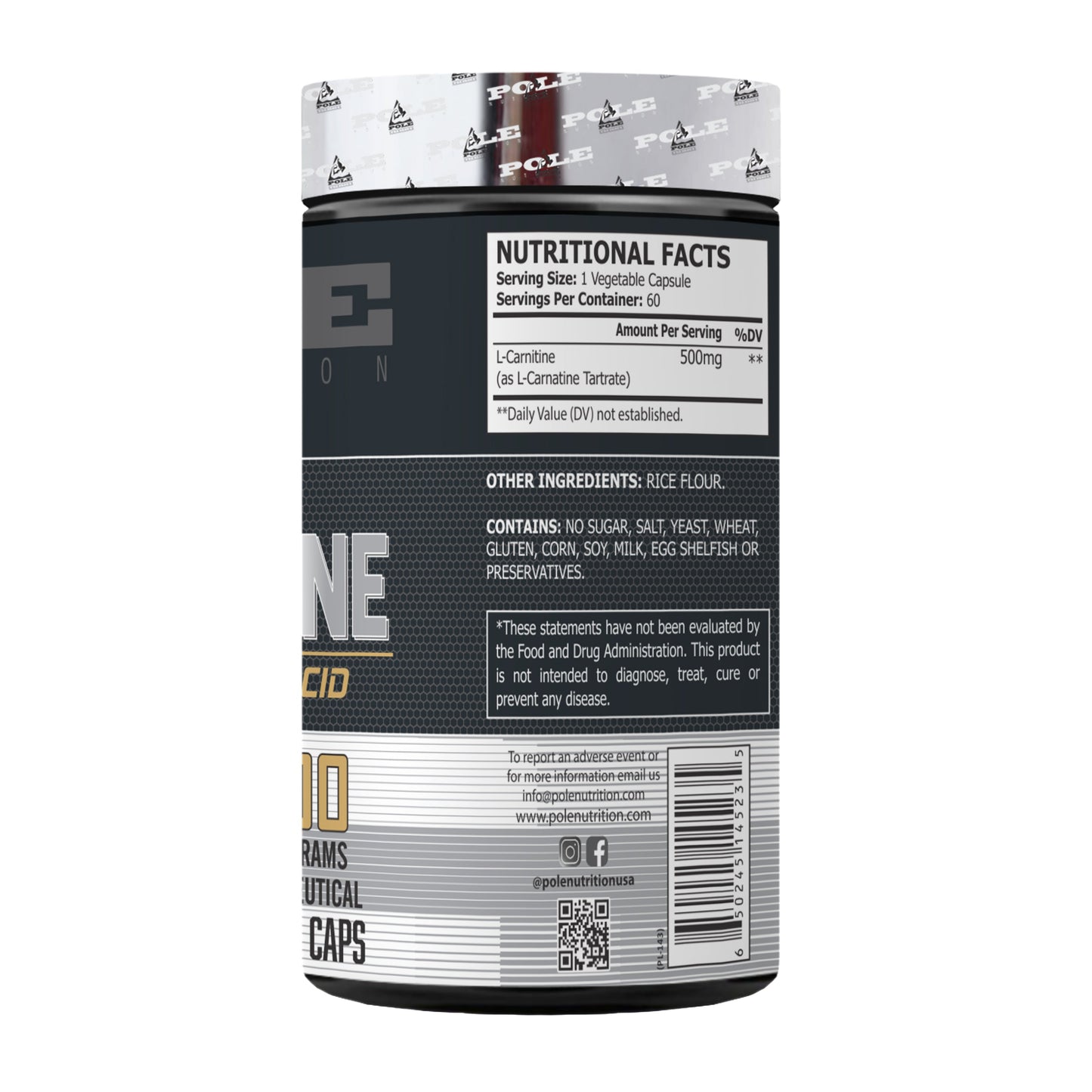 Pole Nutrition L-Carnitine Capsules Pole Nutrition