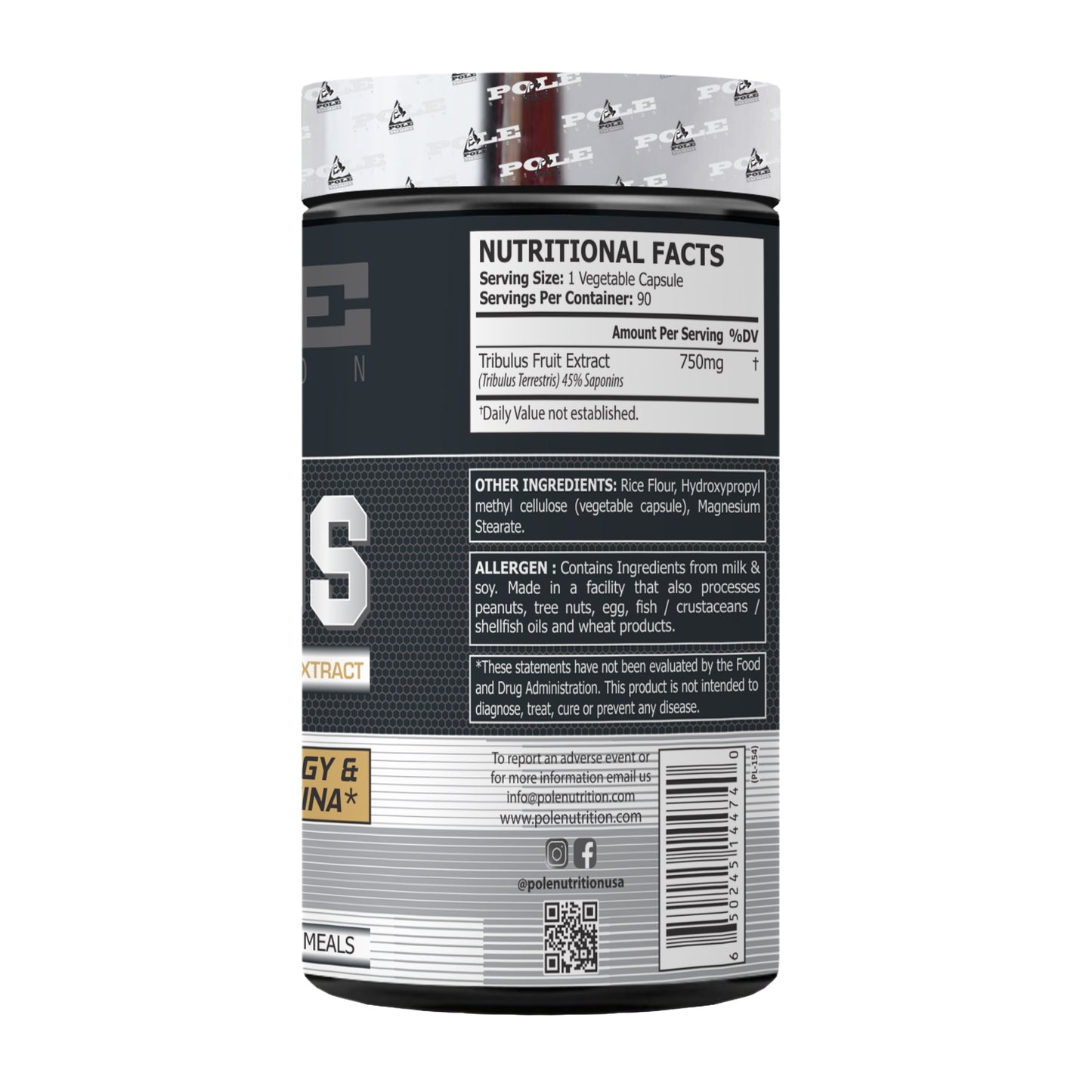 Pole Nutrition Tribulus 90 Veg Capsules Pole Nutrition