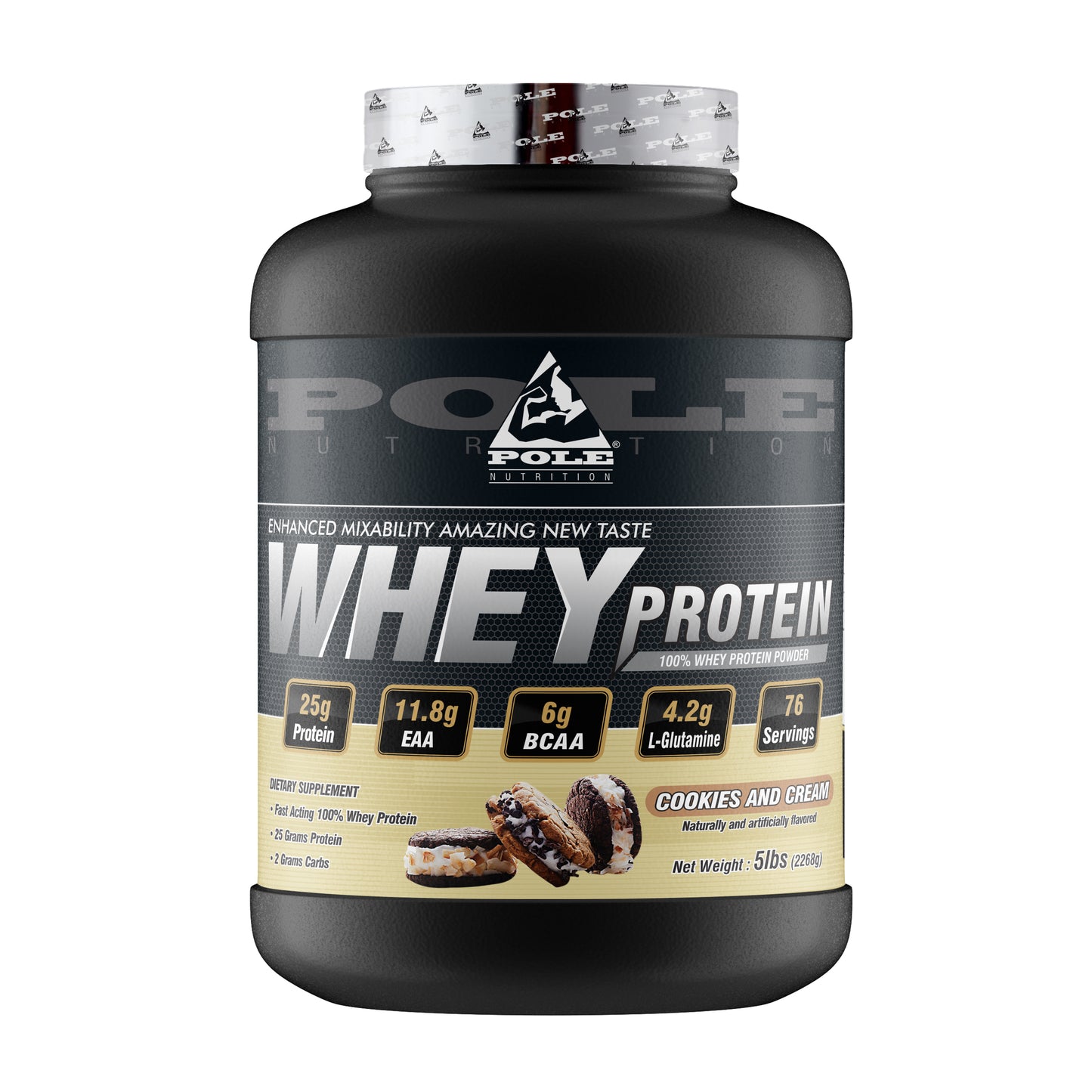 Pole Nutrition Whey Protein, 5Lbs