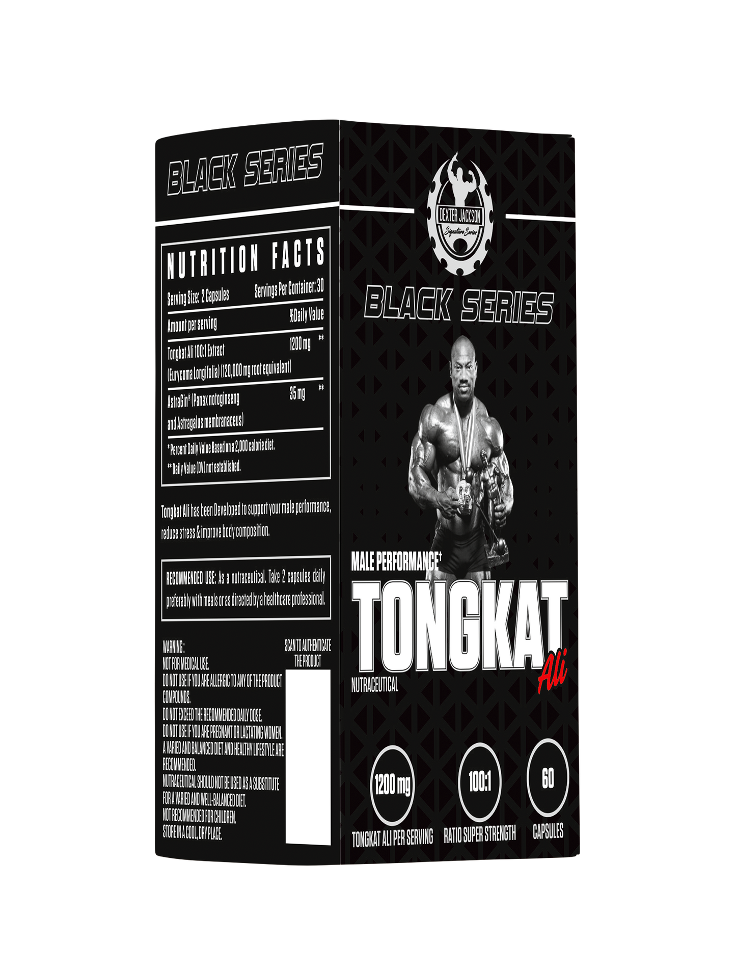 Dexter Jackson Black Signature Series Black TONGKAT Ali DEXTER JACKSON