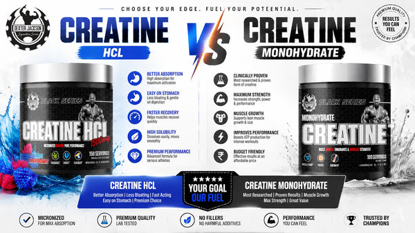 Creatine HCL v/s Creatine Monohydrate: Which One is Better?