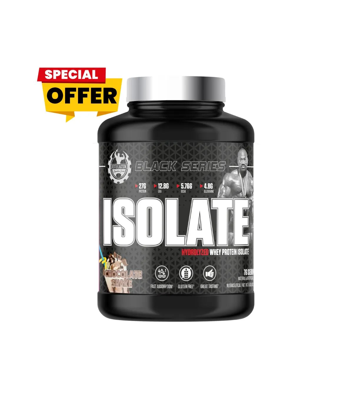 Dexter Jackson Black Signature Series Isolate (Hydrolyzed Whey Protein Isolate)