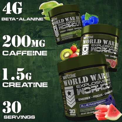 WarZone PRE WORKOUT (30 Servings) FRUIT PUNCH