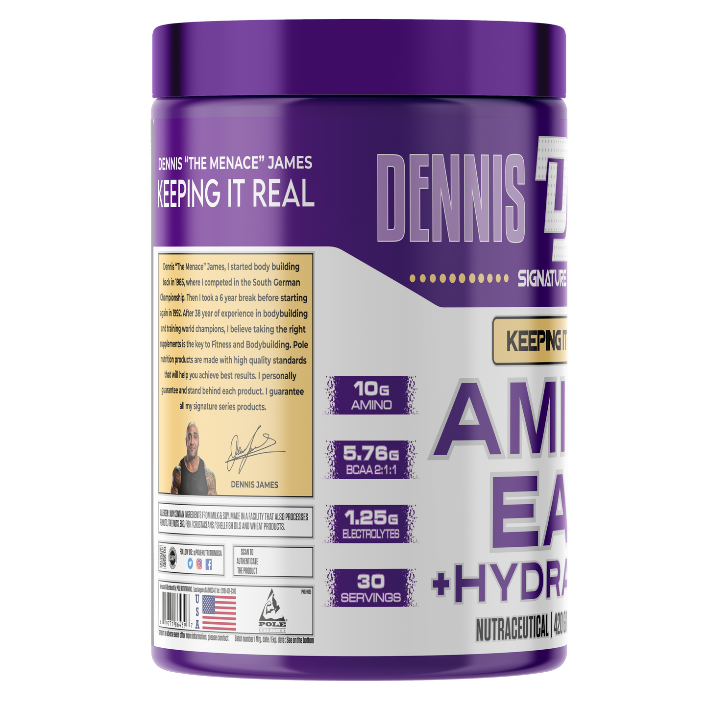 Dennis James Signature Series Amino EAA + Hydration (Pine Apple)