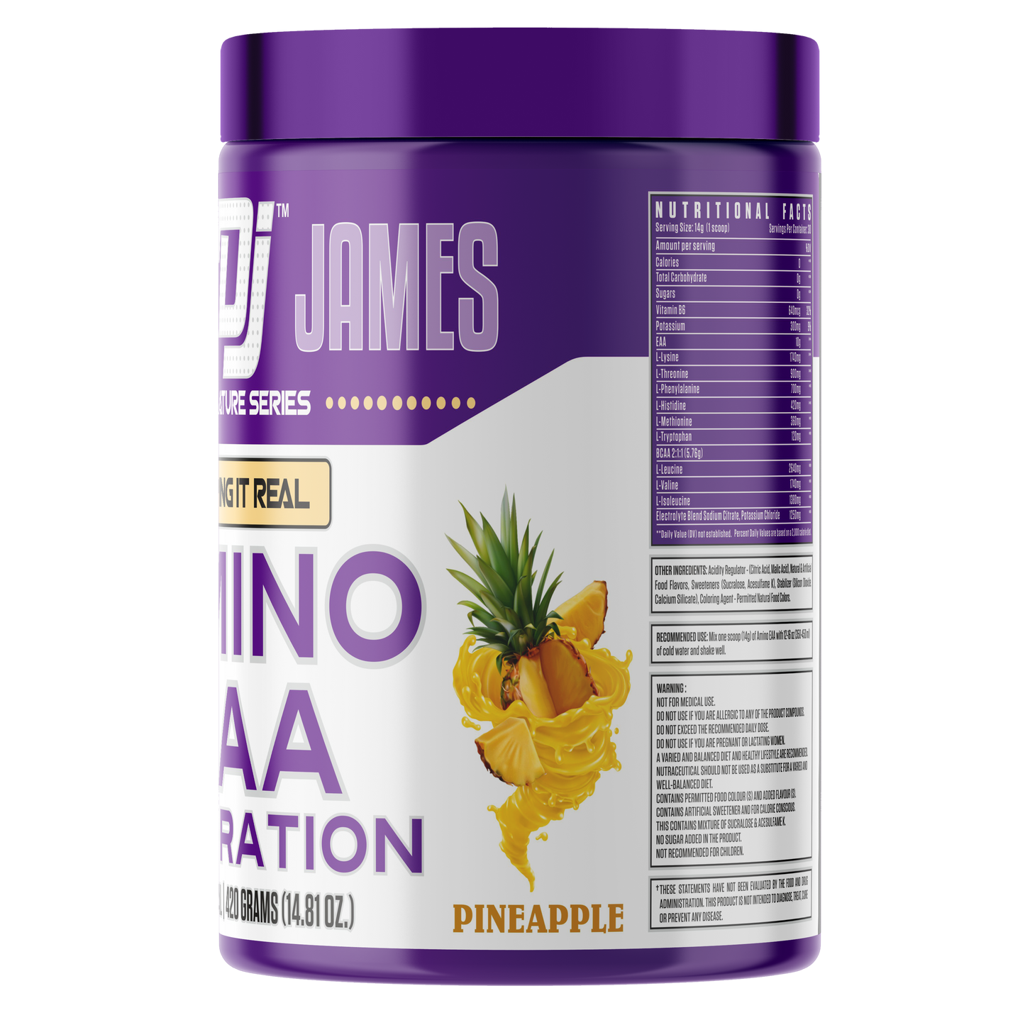 Dennis James Signature Series Amino EAA + Hydration (Pine Apple)