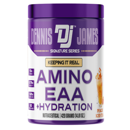 Dennis James Signature Series Amino EAA + Hydration - Peach Ice Tea