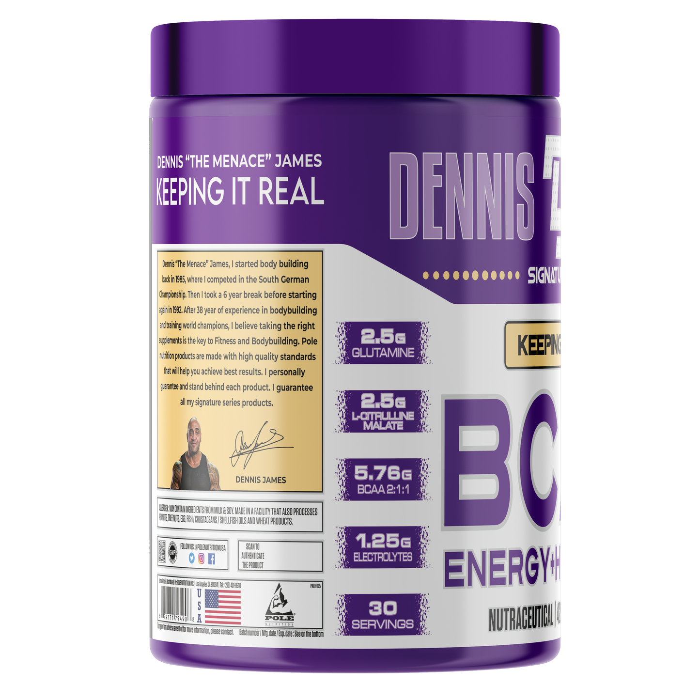 Dennis James Signature Series BCAA Energy + Hydration | 30 Servings - Margarita