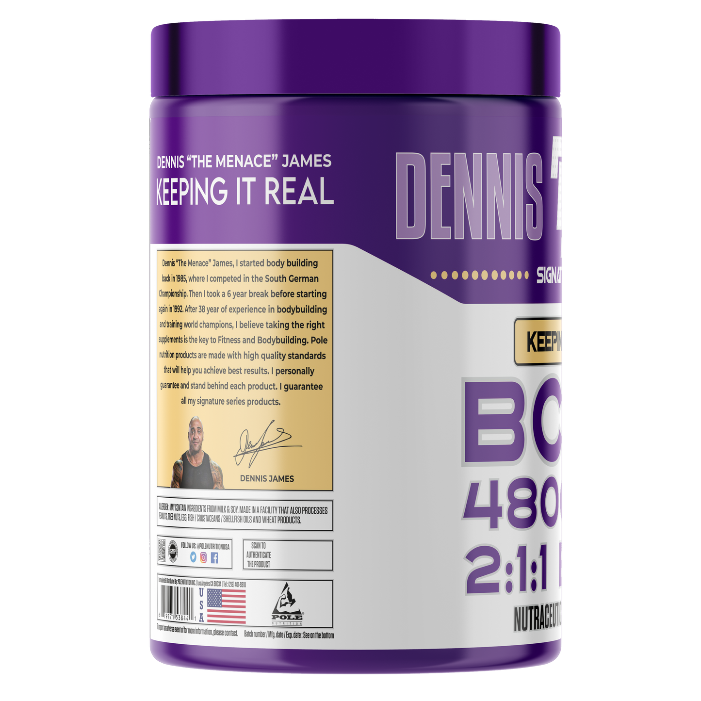 Dennis James Signature Series BCAA 4800 MG Tablets