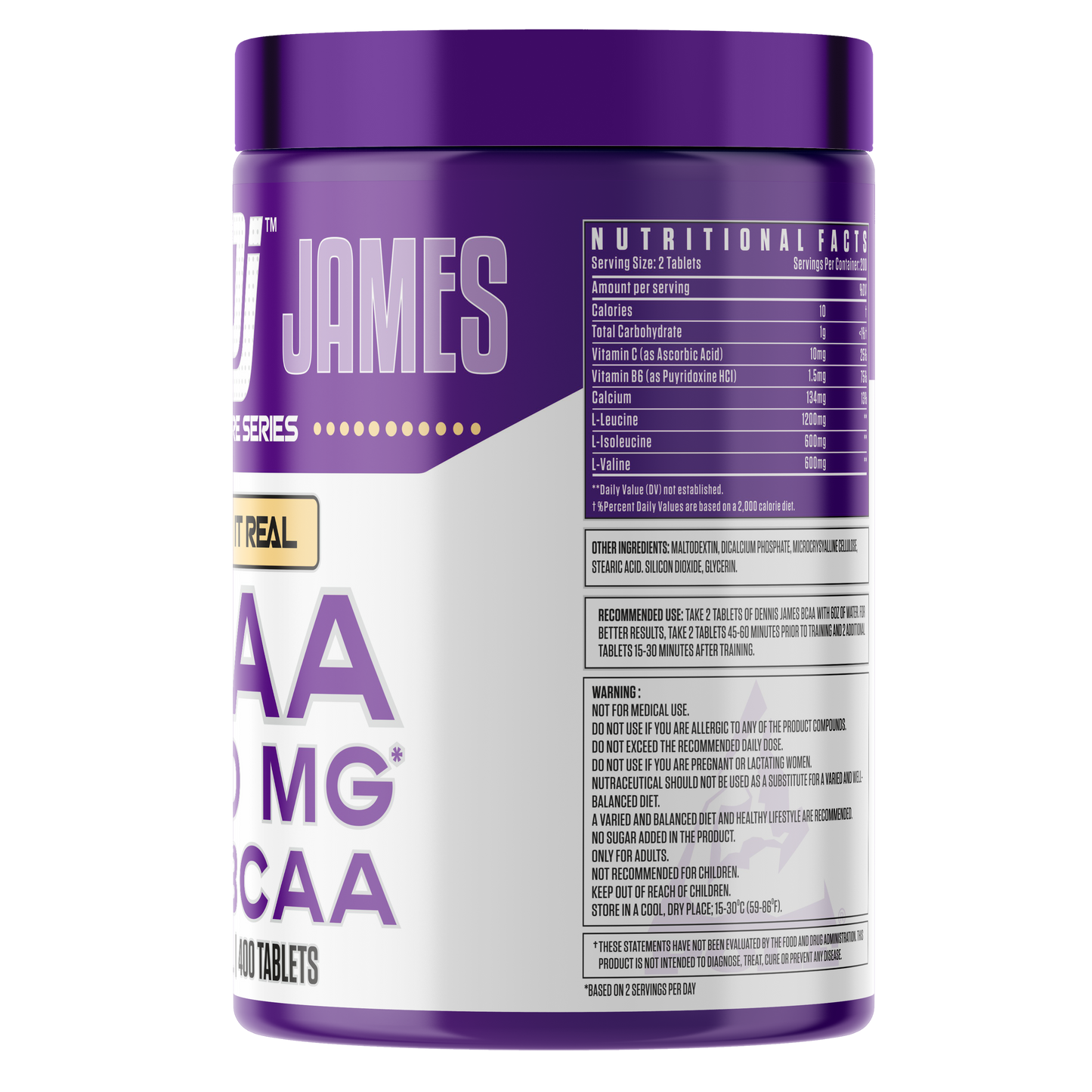 Dennis James Signature Series BCAA 4800 MG Tablets