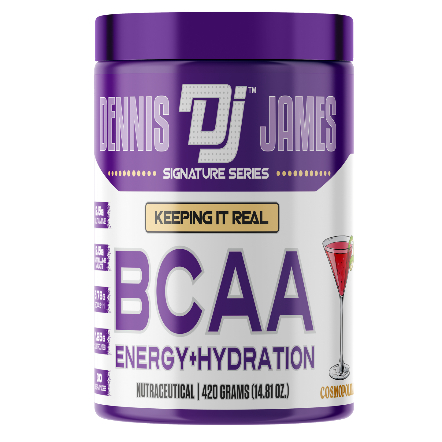 Dennis James Signature Series BCAA Energy + Hydration | 30 Servings - Cosmopolitan