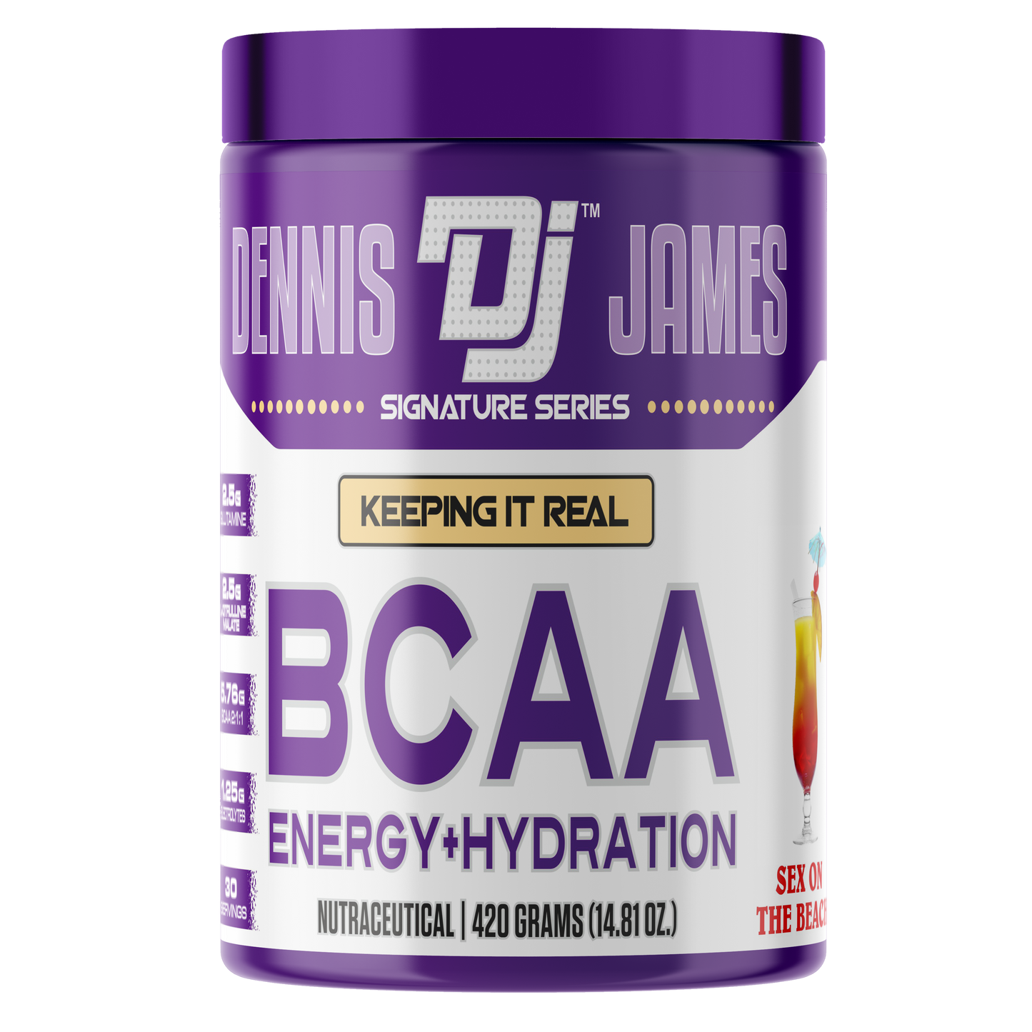 Dennis James Signature Series BCAA Energy + Hydration | 30 Servings - Sex On The Beach