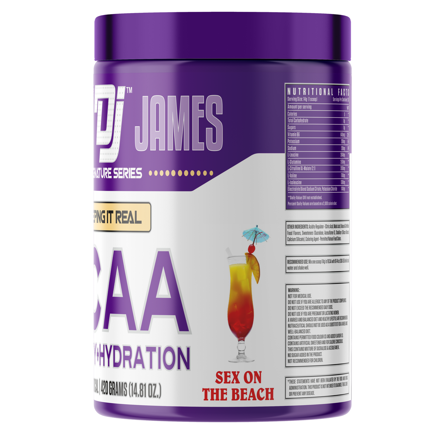 Dennis James Signature Series BCAA Energy + Hydration | 30 Servings - Sex On The Beach