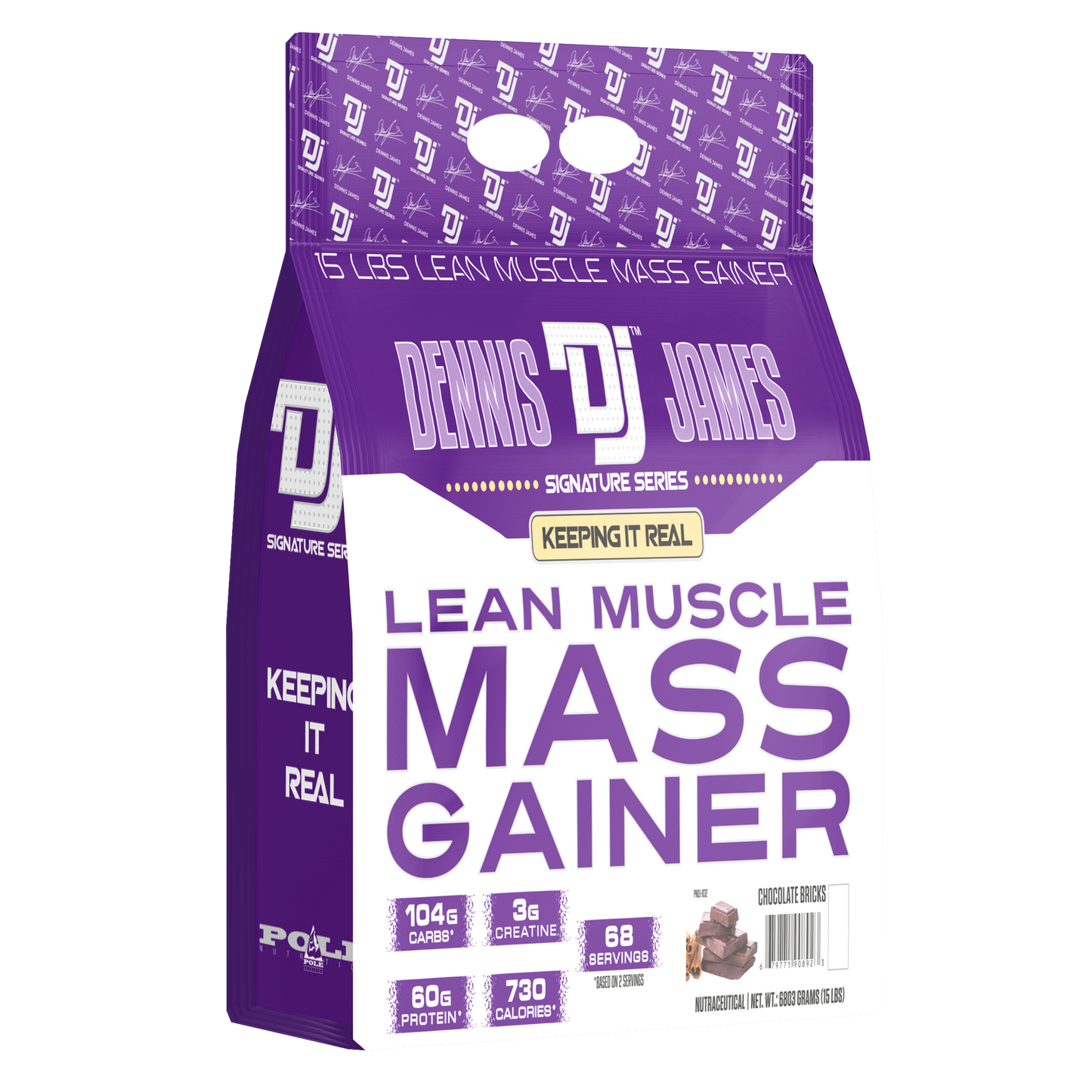 Dennis James Lean Muscle Mass Gainer, 15LBS