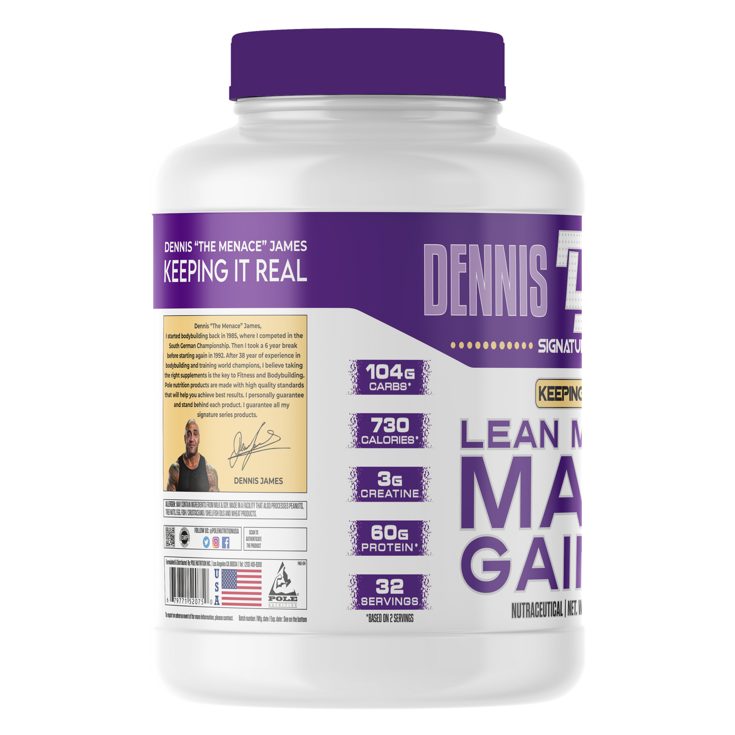 Dennis James Lean Mass 7 Lbs