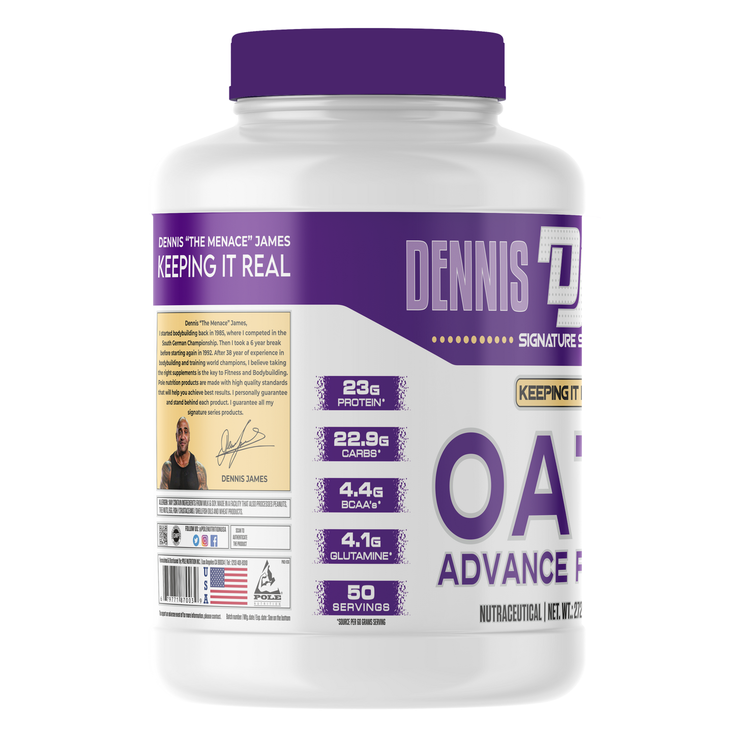 Dennis James Oats Advance Protein