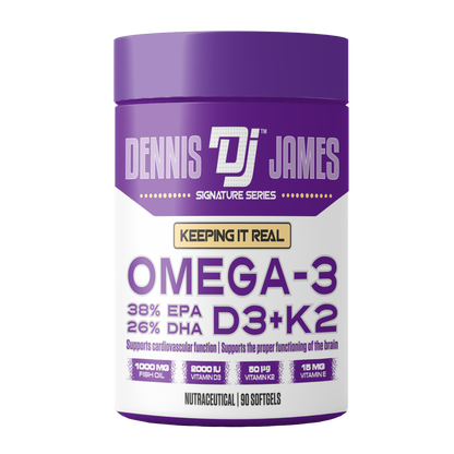 Dennis James Omega-3 D3+k2 - 99 Soft Gels