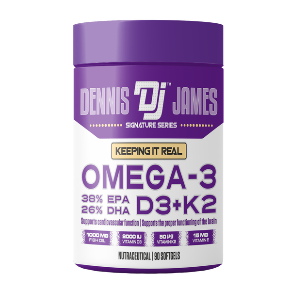 Dennis James Omega-3 D3+k2 - 99 Soft Gels