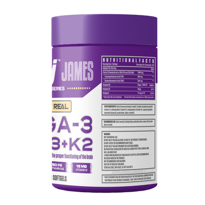 Dennis James Omega-3 D3+k2 - 99 Soft Gels