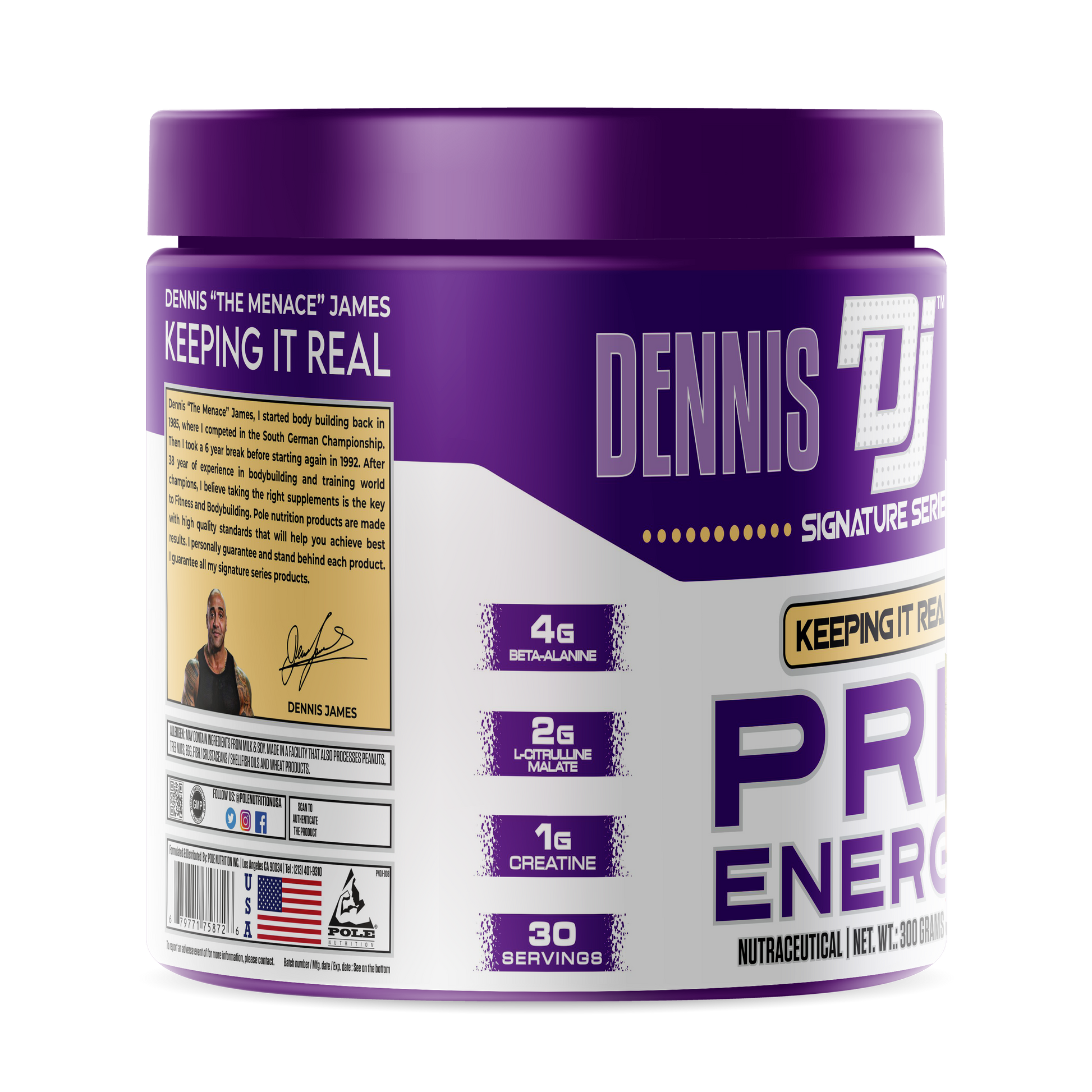 Dennis James Signature Series Pre Energy Pre Workout Dennis James
