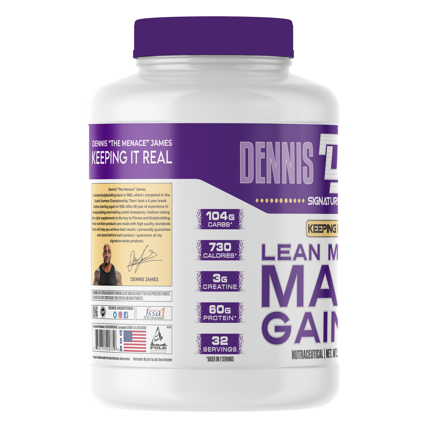Dennis James Lean Mass 7 Lbs