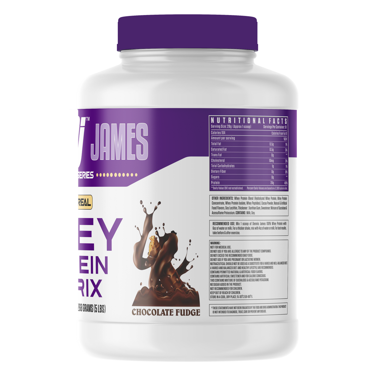 Dennis James Whey (Chocolate Fudge)