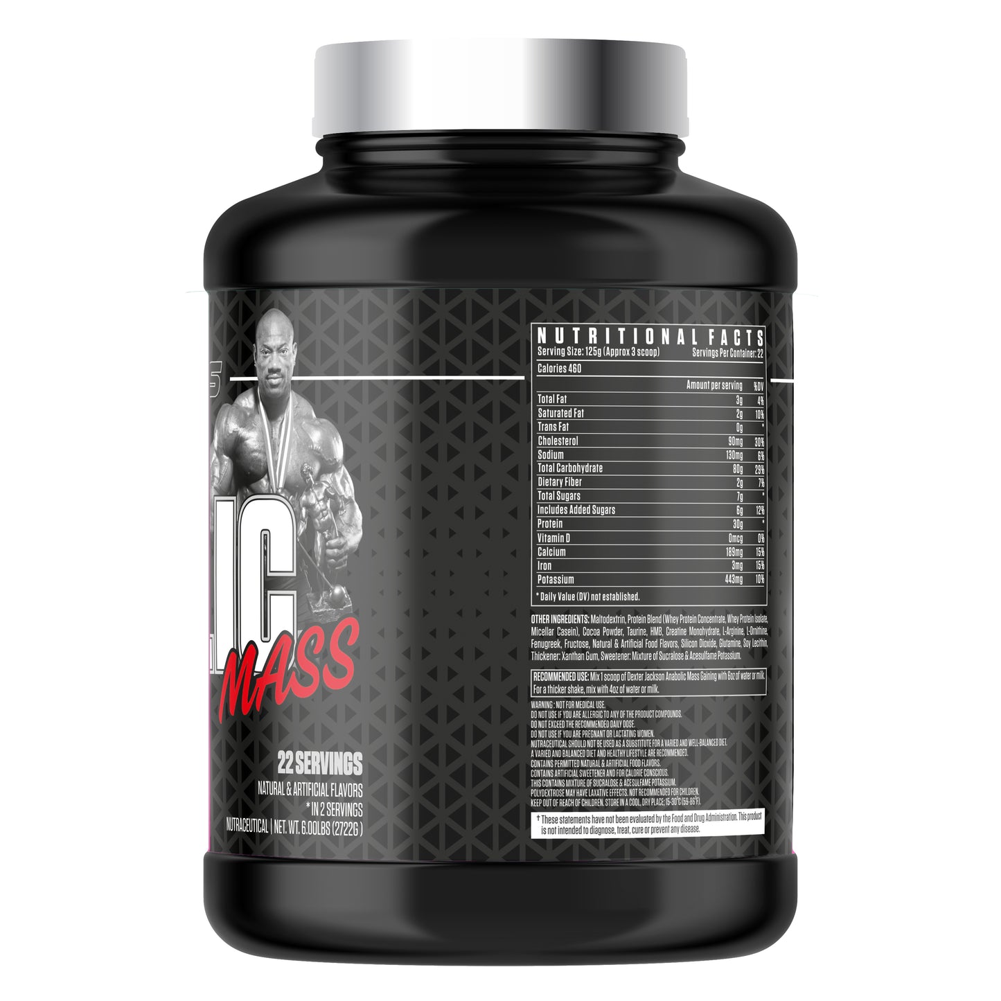 DEXTER JACKSON BLACK SIGNATURE SERIES ANABOLIC MASS LEAN MASS GAINER