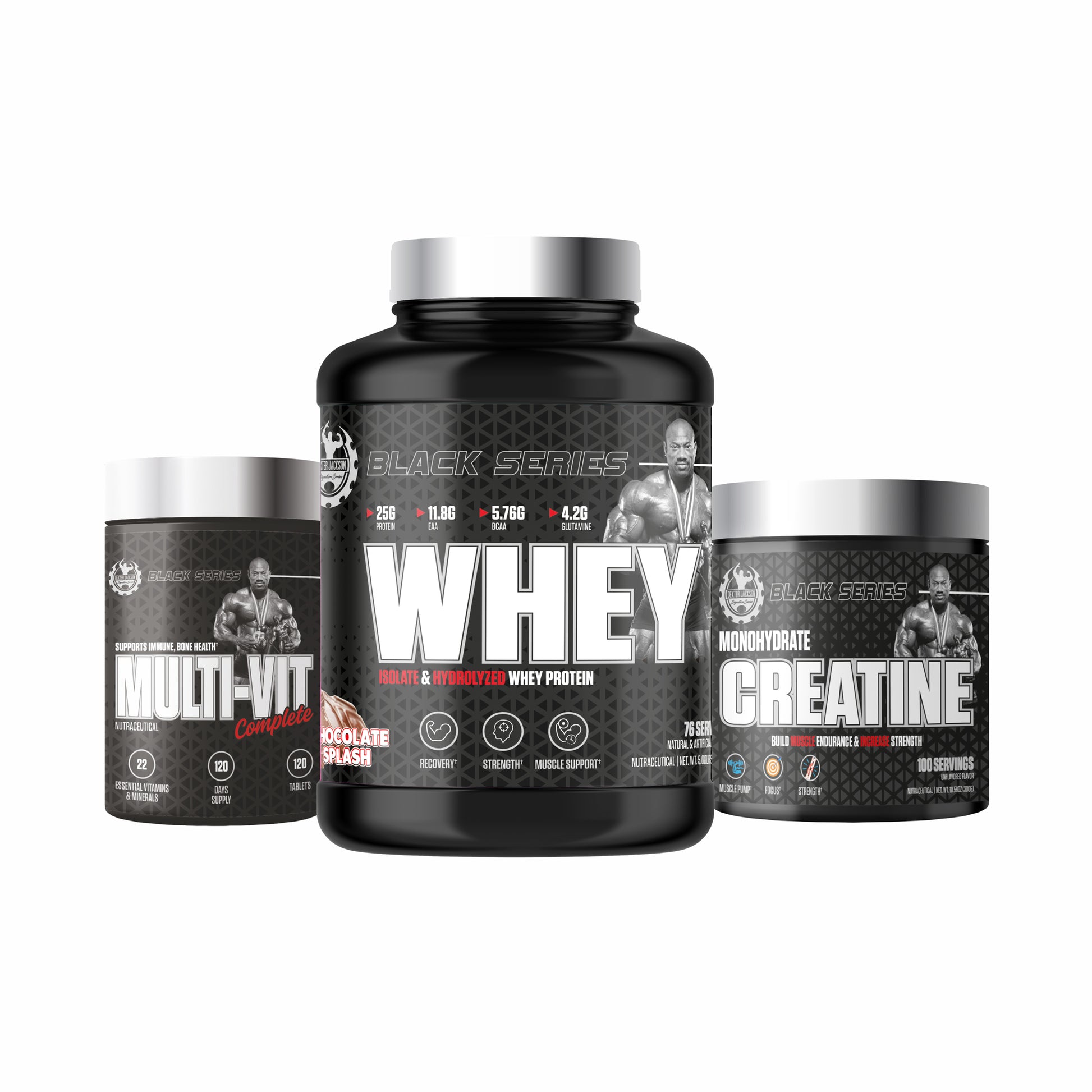 Dexter Jackson Black line Whey + Creatine  Monohydrate + Multivitamins Ssnc Direct