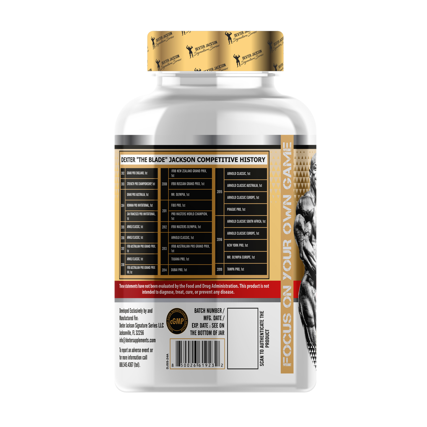 Dexter Jackson Gold Signature Series CLA 1000mg 90 Softgels My Store