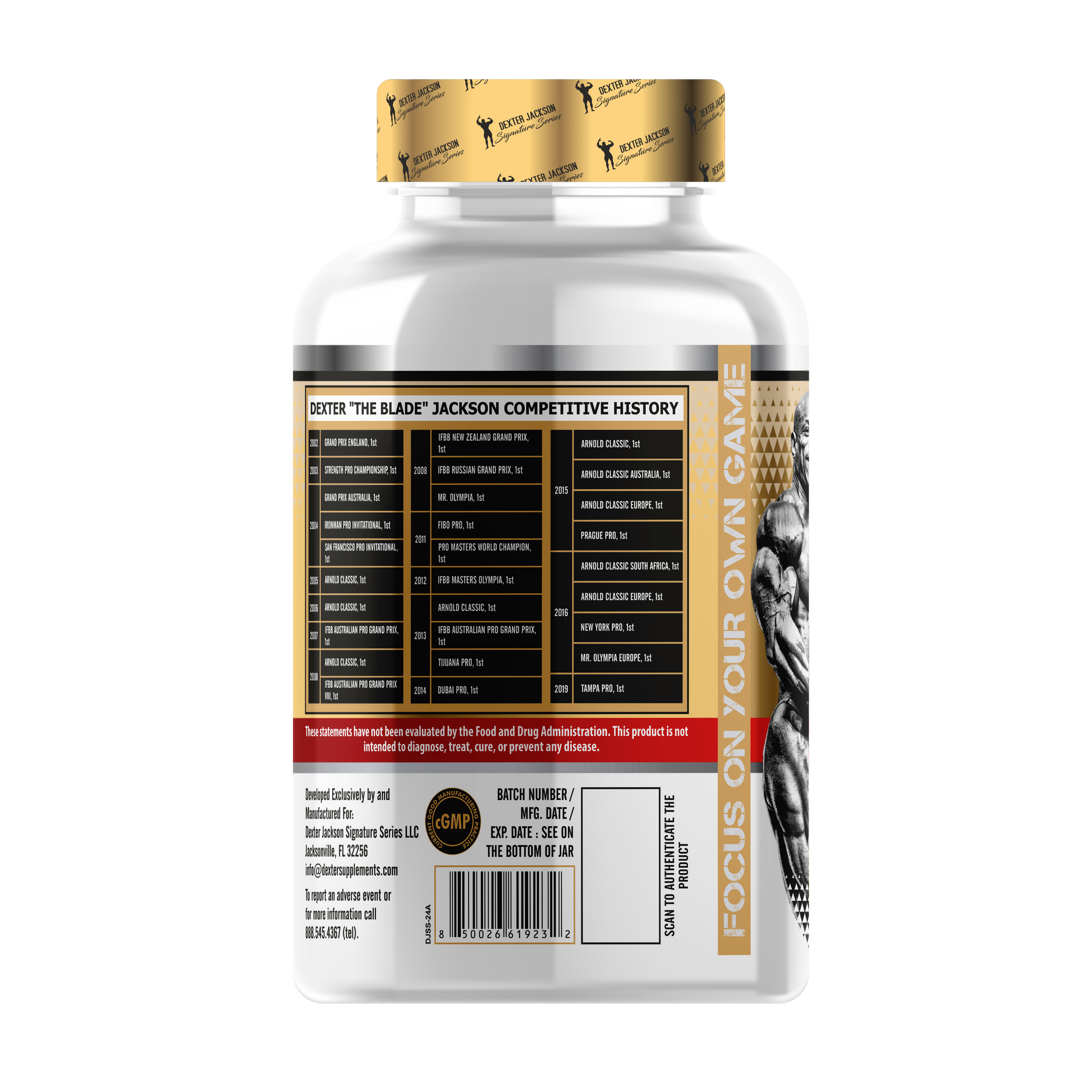 Dexter Jackson Gold Signature Series CLA 1000mg 90 Softgels My Store