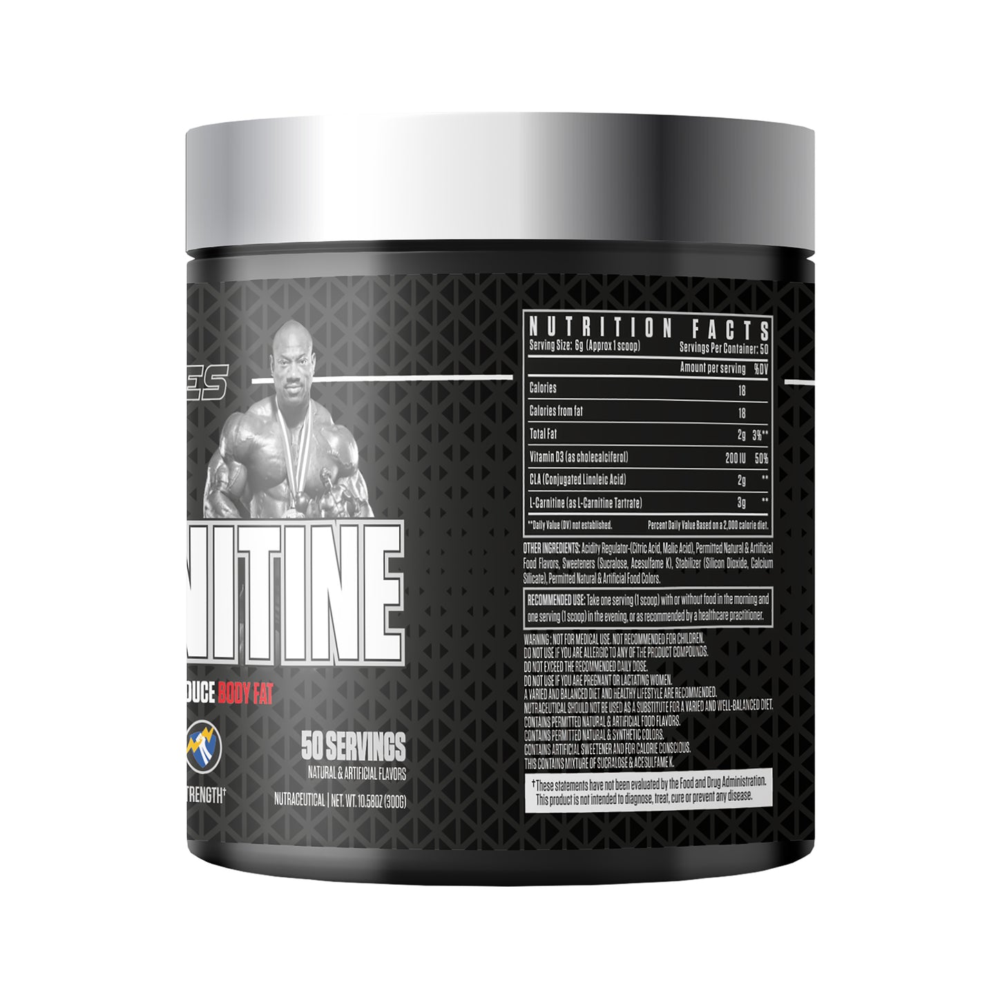 Dexter Jackson Black Signature Series CLA + Carnitine Weight Loose Formula & Reduce Body Fat 300g | 50 servings