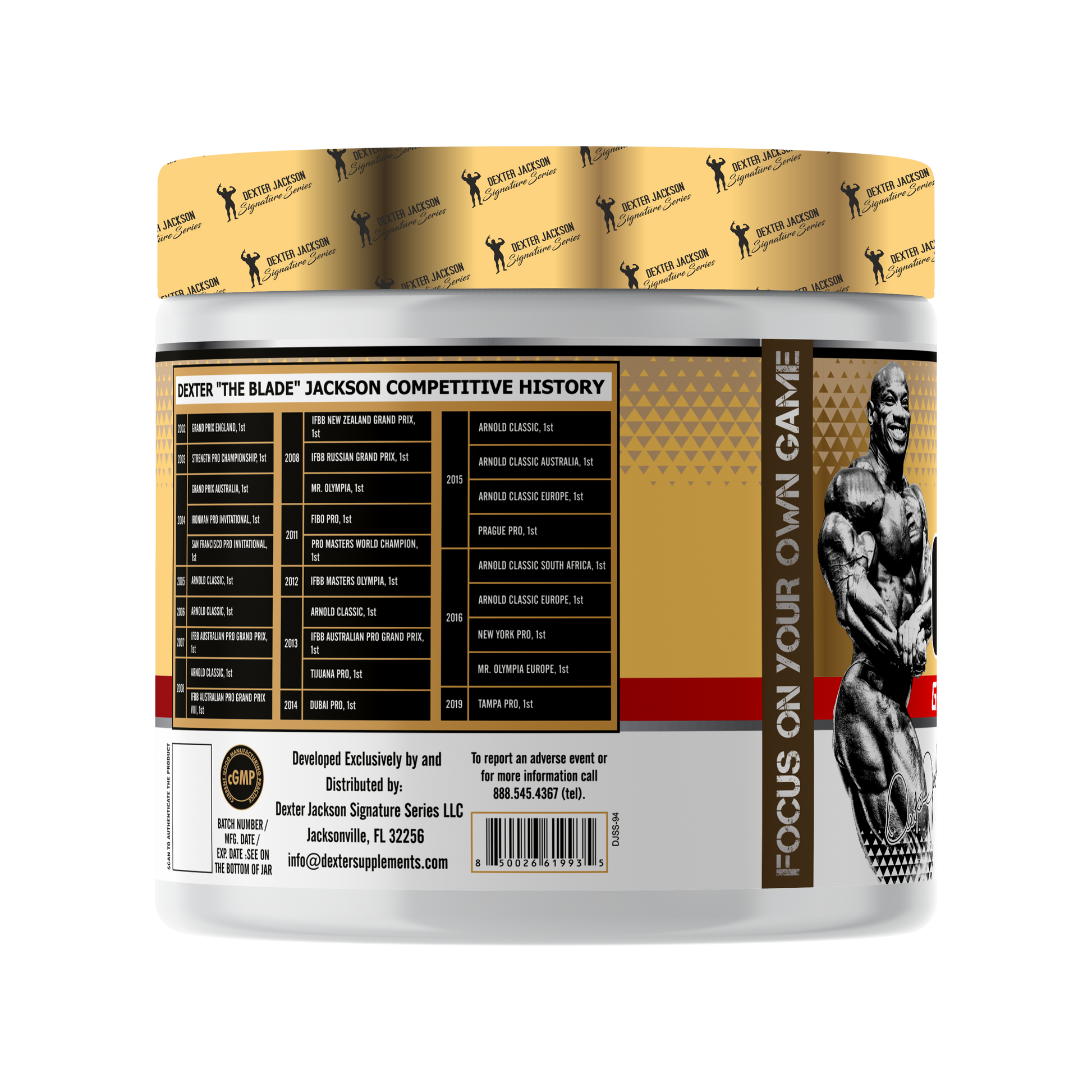 Dexter Jackson Gold Signature Series Carbo Plus 2 LBS DEXTER JACKSON