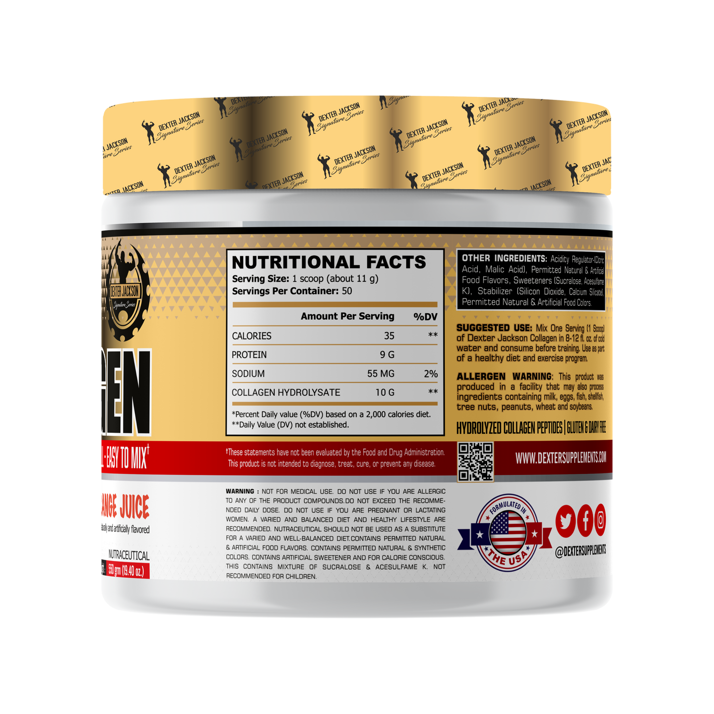 Dexter Jackson Gold Signature Series Collagen - Orange