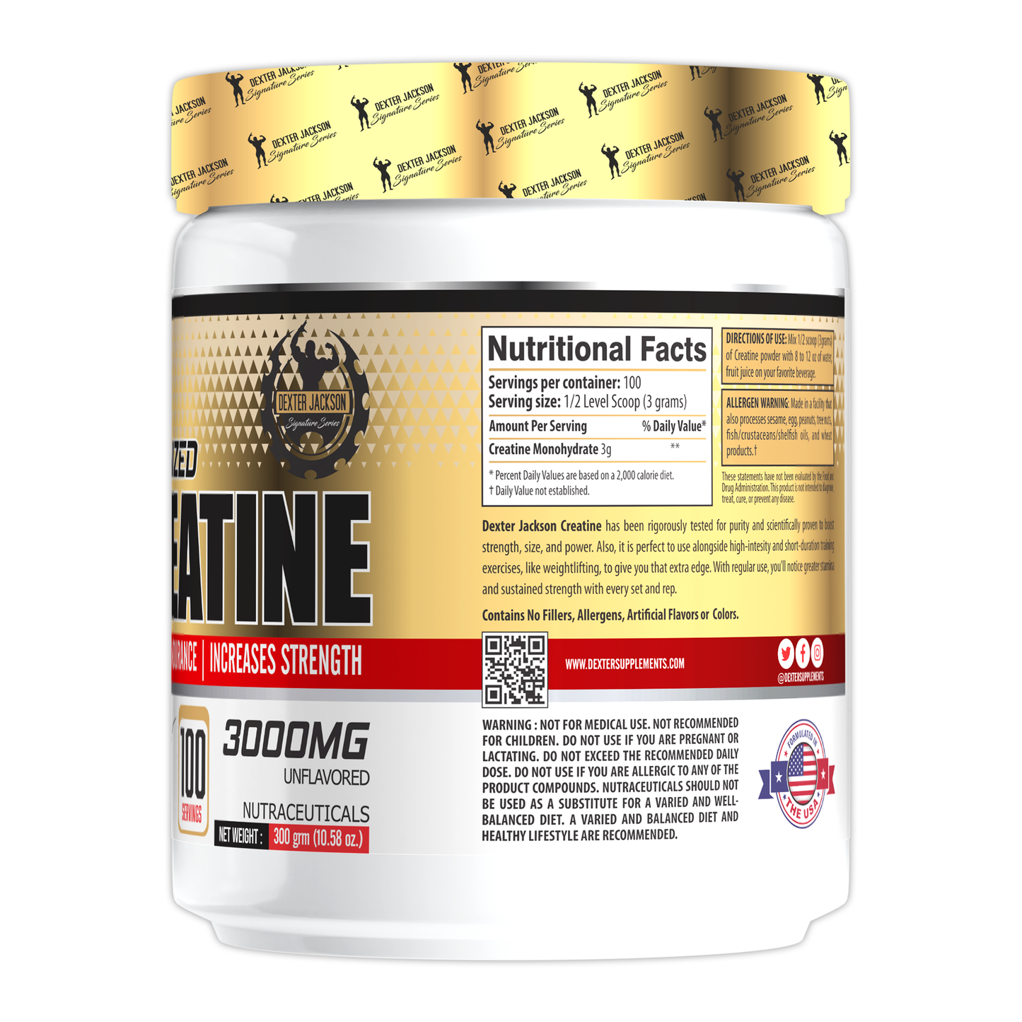 Dexter Jackson Gold Signature Series Micronized Creatine