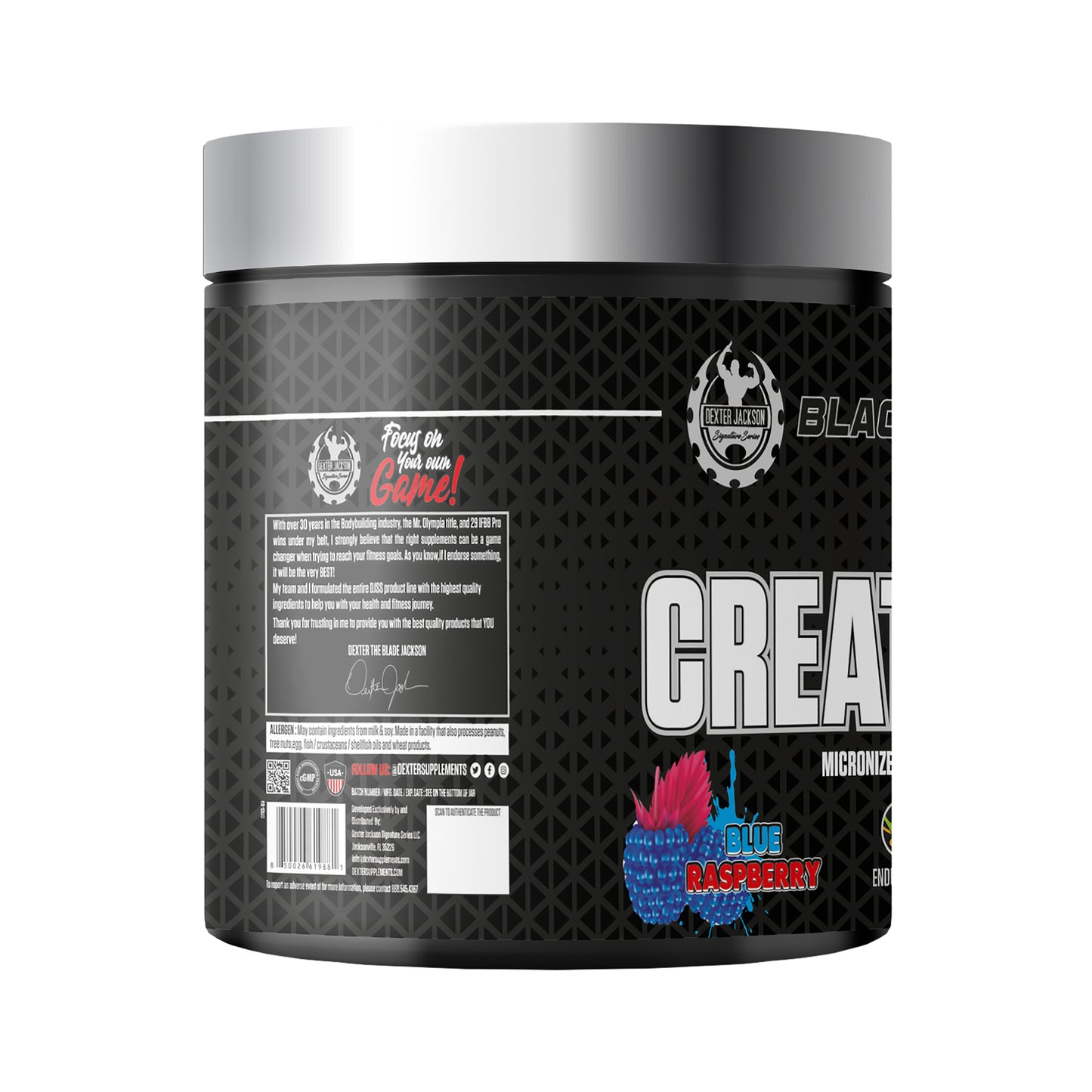 Dexter Jackson Black Signature Series Creatine HCL - Blue Raspberry