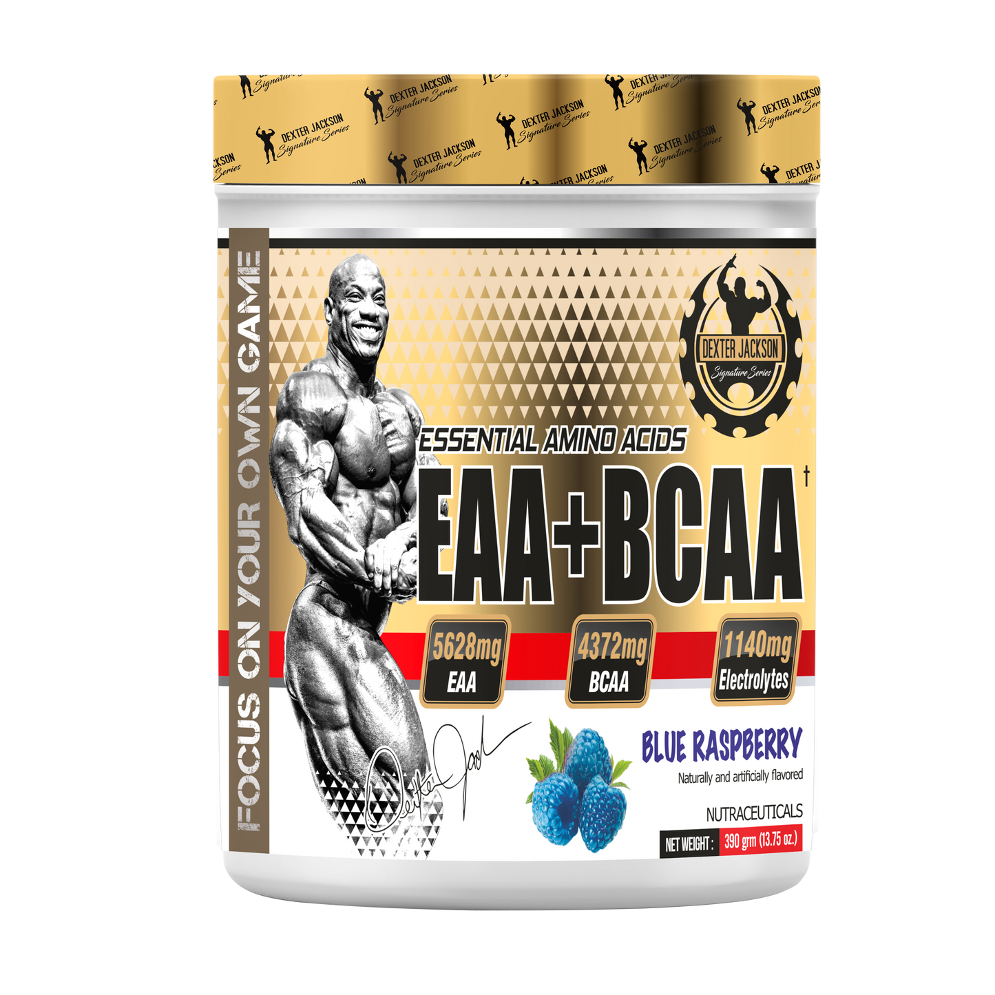 Dexter Jackson Gold Signature Series EAA + BCAA 30 SERVING - Blue Raspberry