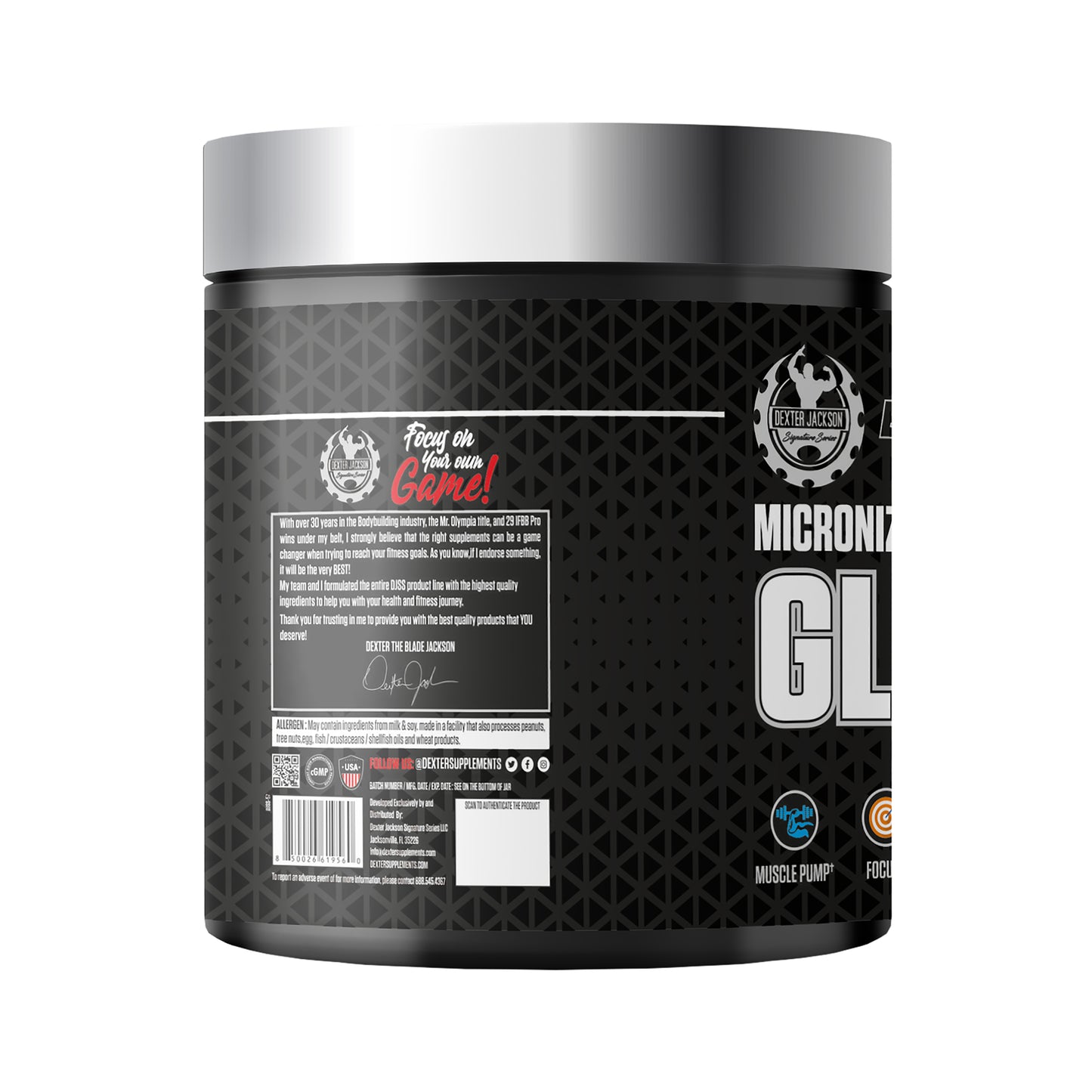 DEXTER JACKSON BLACK SIGNATURE SERIES MICRONIZED GLUTAMINE