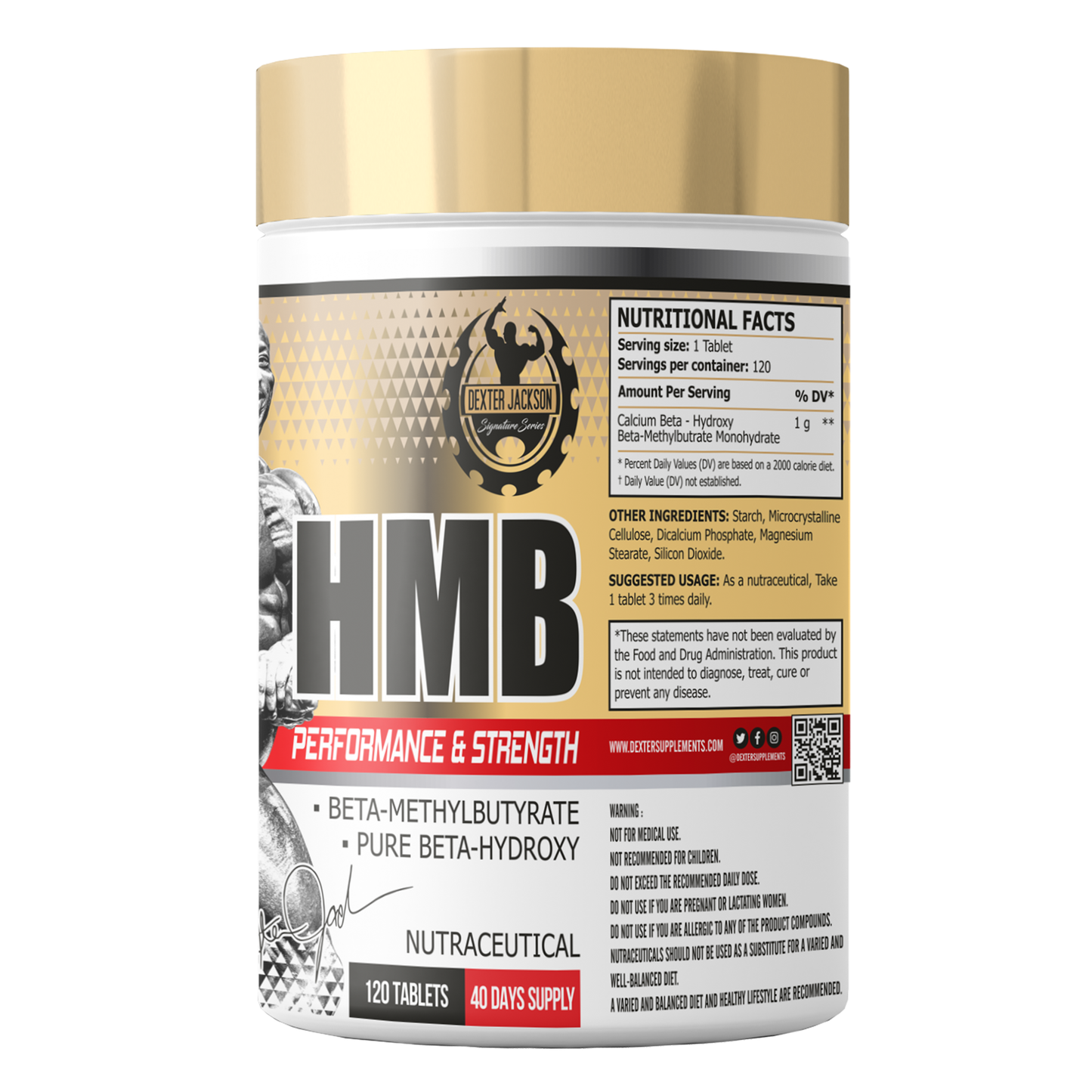 Dexter Jackson Gold Signature Series HMB 120 tablet