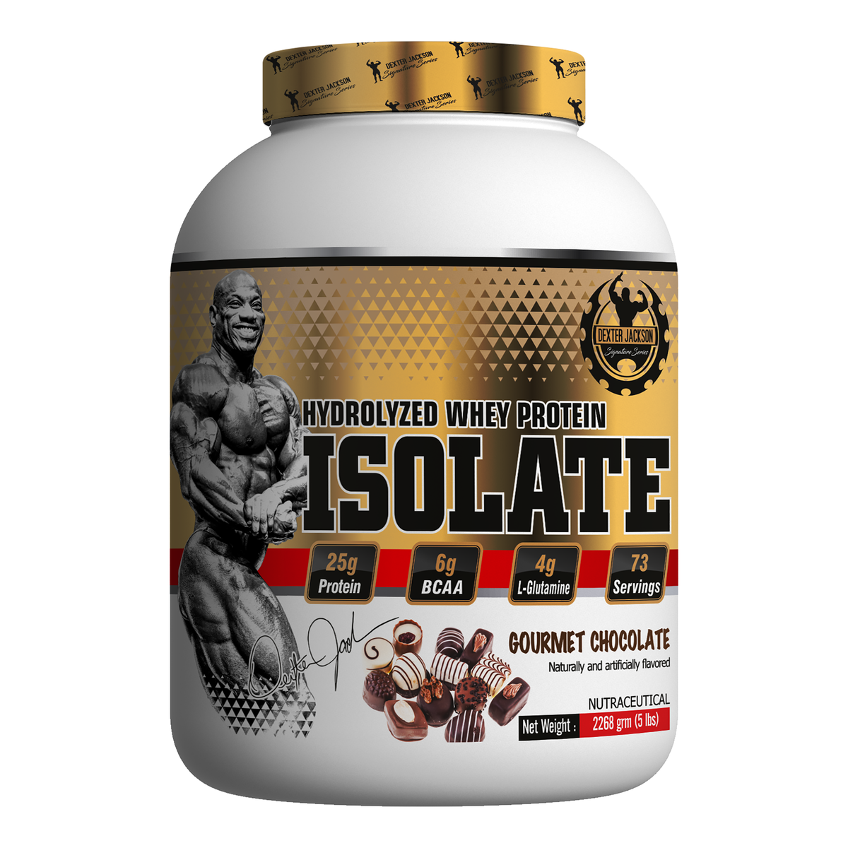 Dexter Jackson Gold Signature Series Isolate Protein 5 LBS (Gourmet Chocolate)