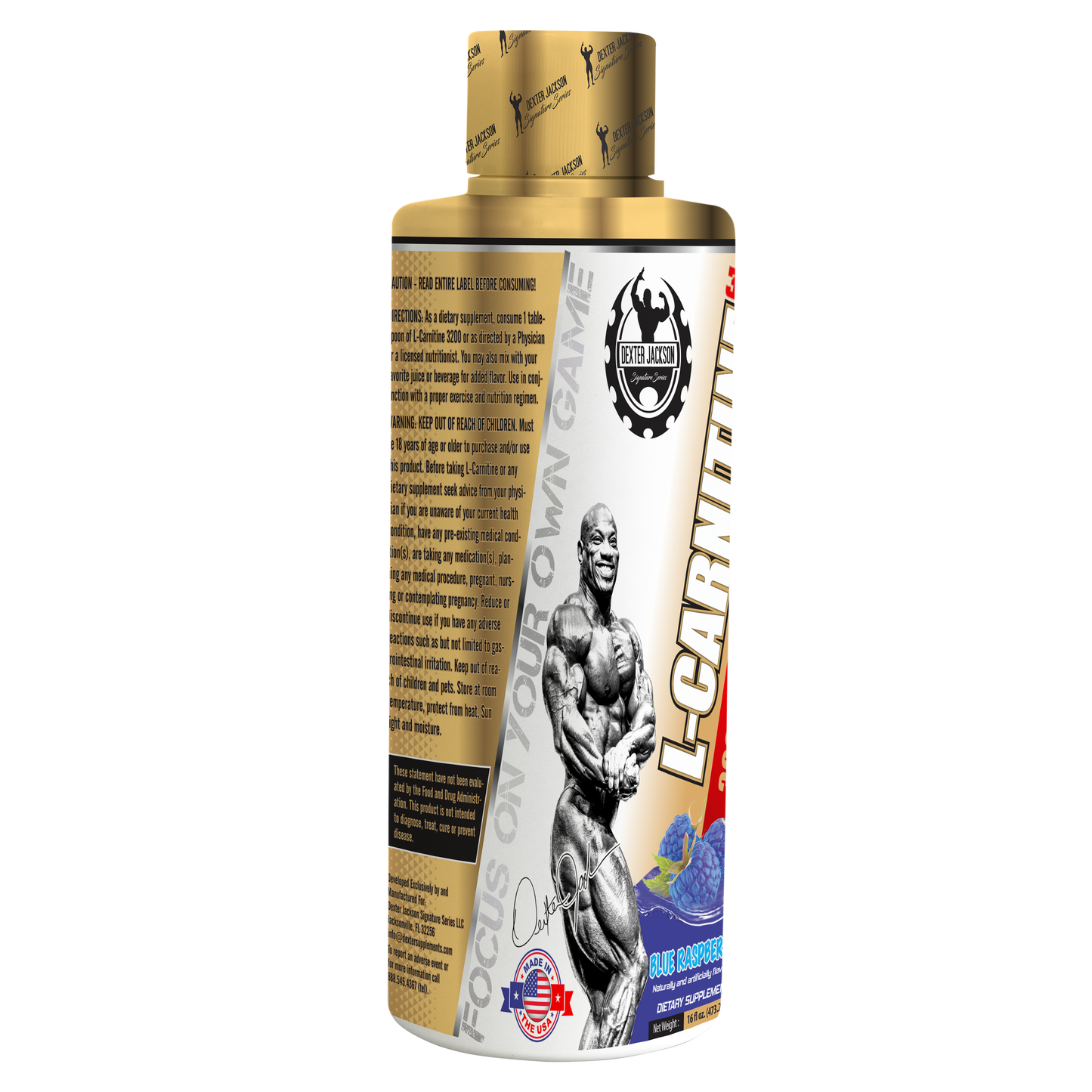 Dexter Jackson Gold Signature Series L-Carnitine Liquid - Blue Raspberry