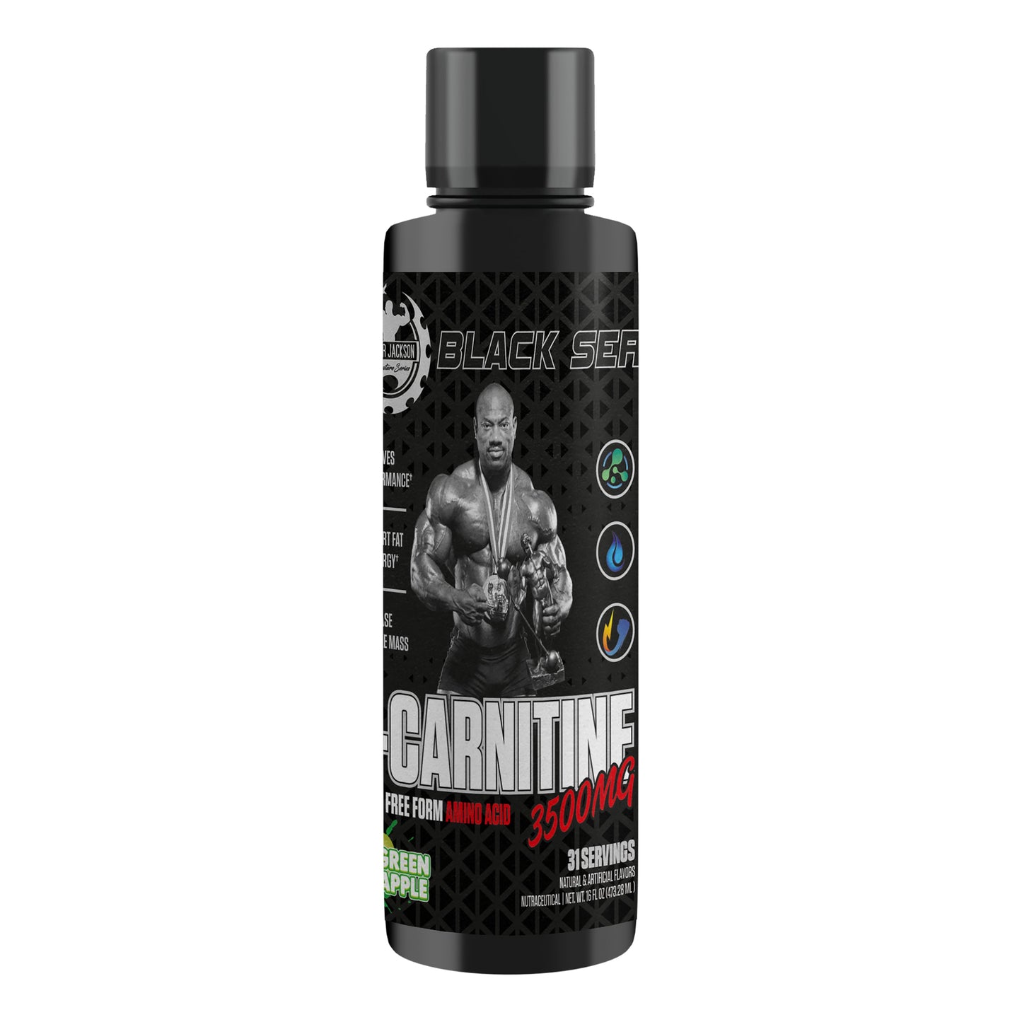 Dexter Jackson Black Signature Series L-Carnitine Liquid 3500mg | 31 Servings DEXTER JACKSON