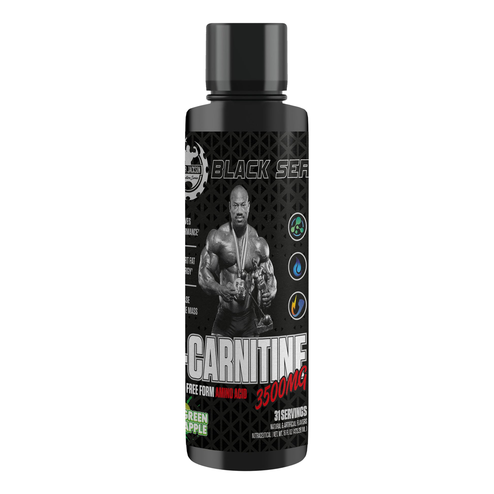 Dexter Jackson Black Signature Series L-Carnitine Liquid 3500mg | 31 Servings DEXTER JACKSON