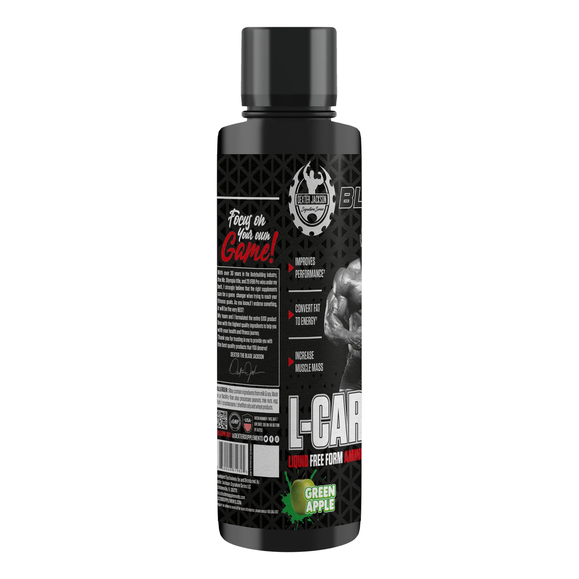 Dexter Jackson Black Signature Series L-Carnitine Liquid 3500mg | 31 Servings DEXTER JACKSON